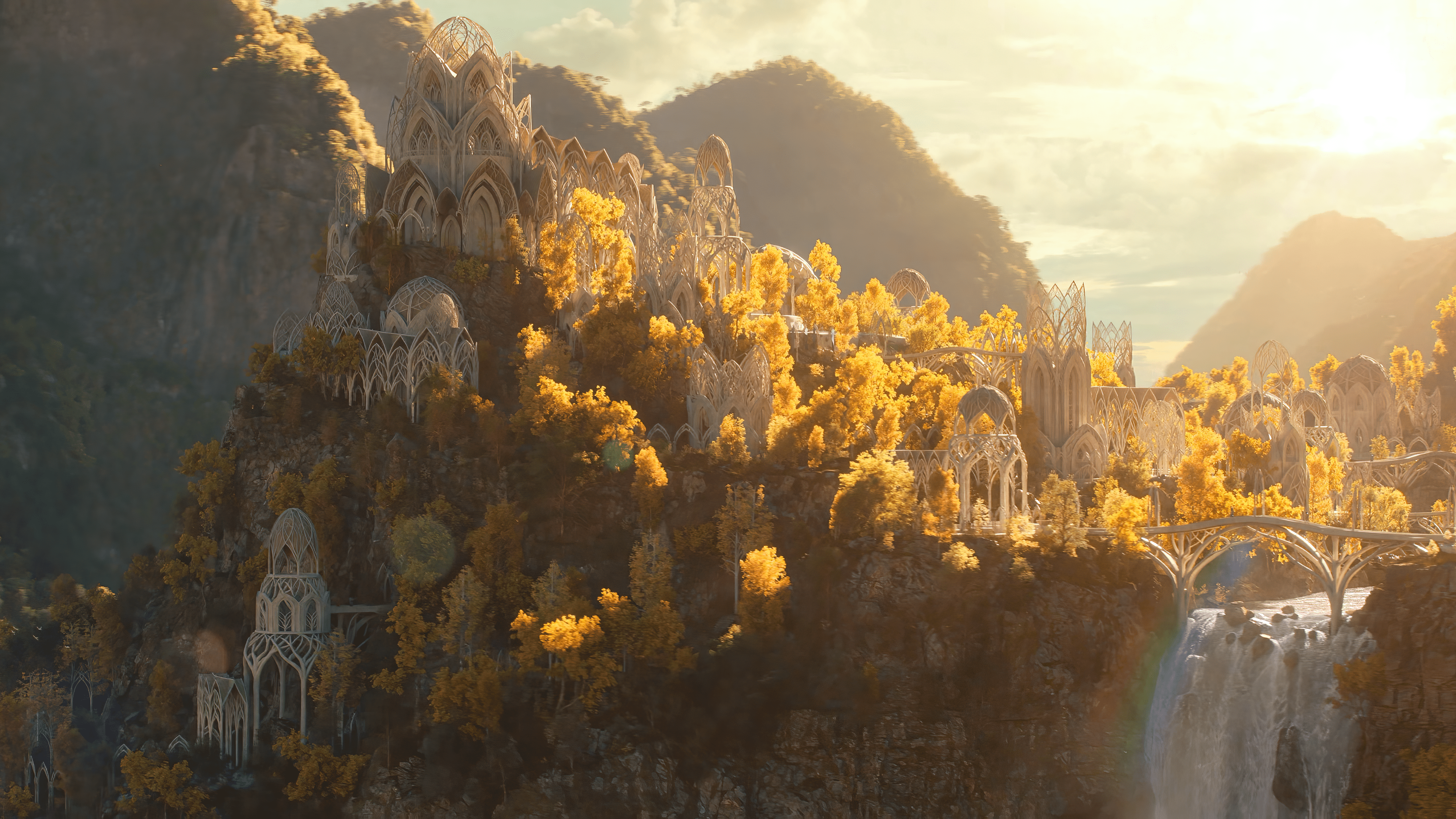 3839x2160 SPOILERS I made some 4K wallpaper from Eps 1 and 2 of Rings of Power! What a gorgeous show