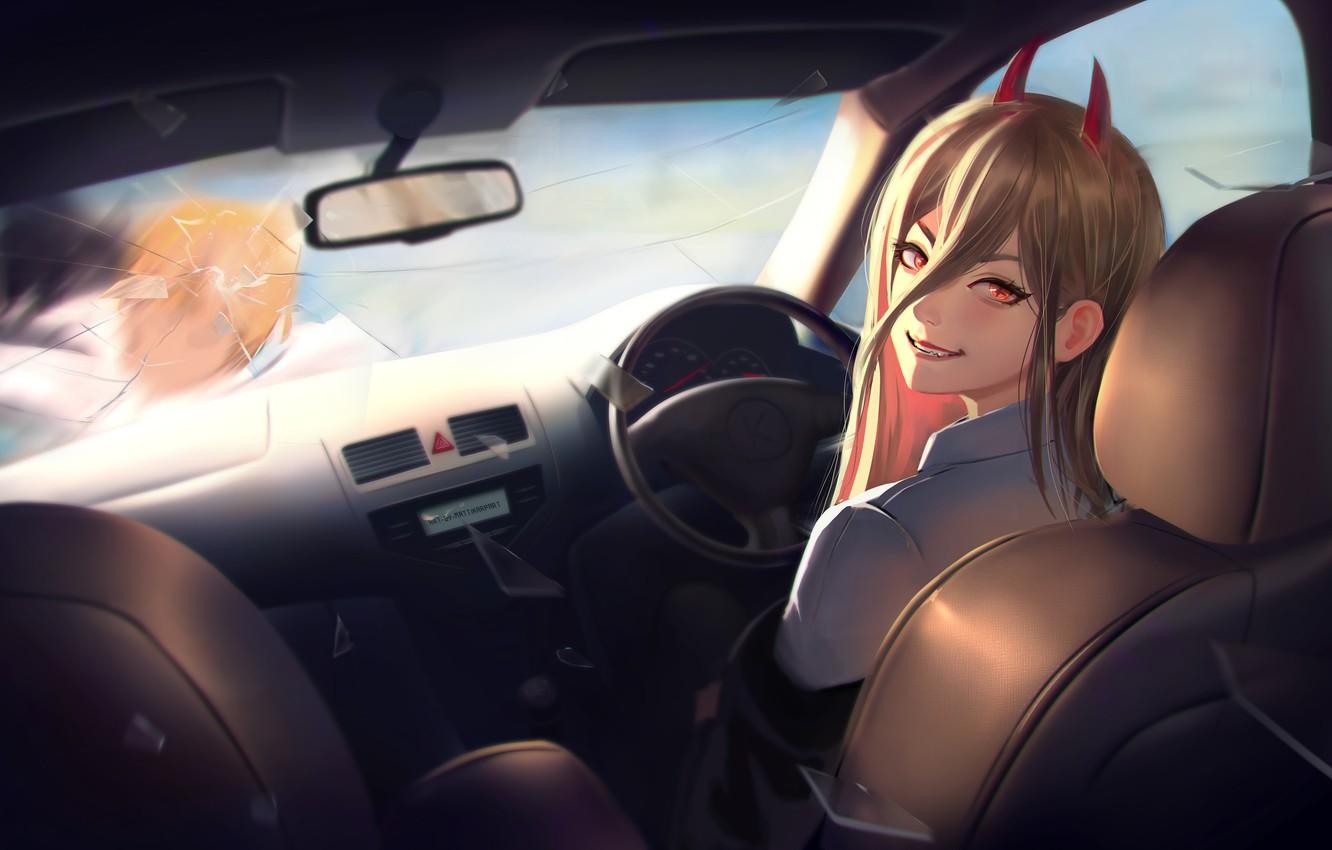 1332x850 Wallpaper Auto, Girl, The Demon, Guy, Power, Chainsaw Man, Denji, By Mattikarp, Hit And Run Image For Desktop, Section арт