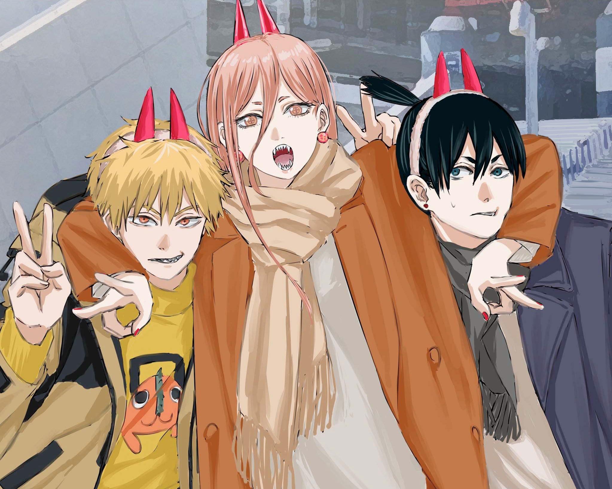 2047x1637 Anime Chainsaw Man HD Wallpaper