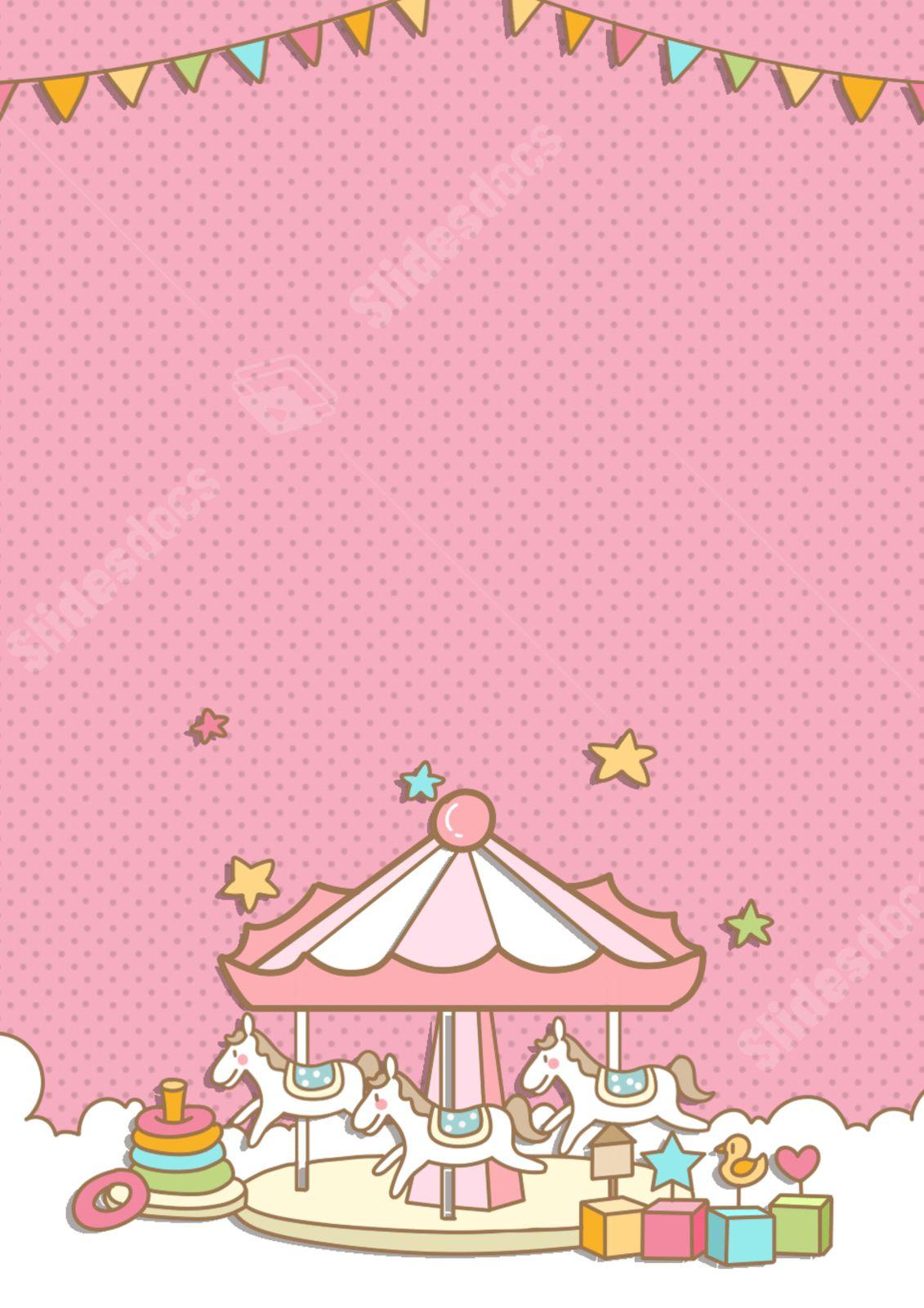 1131x1601 Merry Go Round Page Border And Printable Background in Word