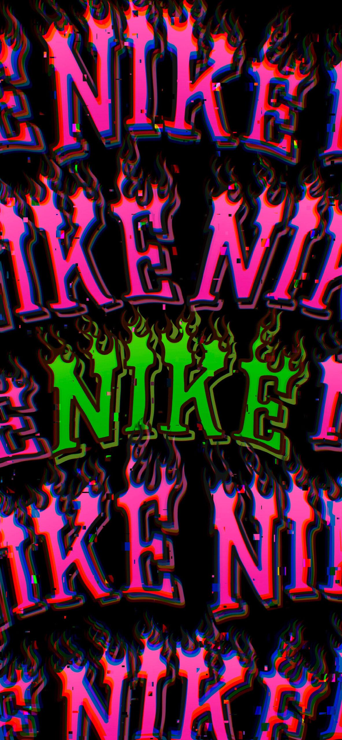 1183x2560 Black Nike Wallpaper with Flame Logo Nike Wallpaper HD