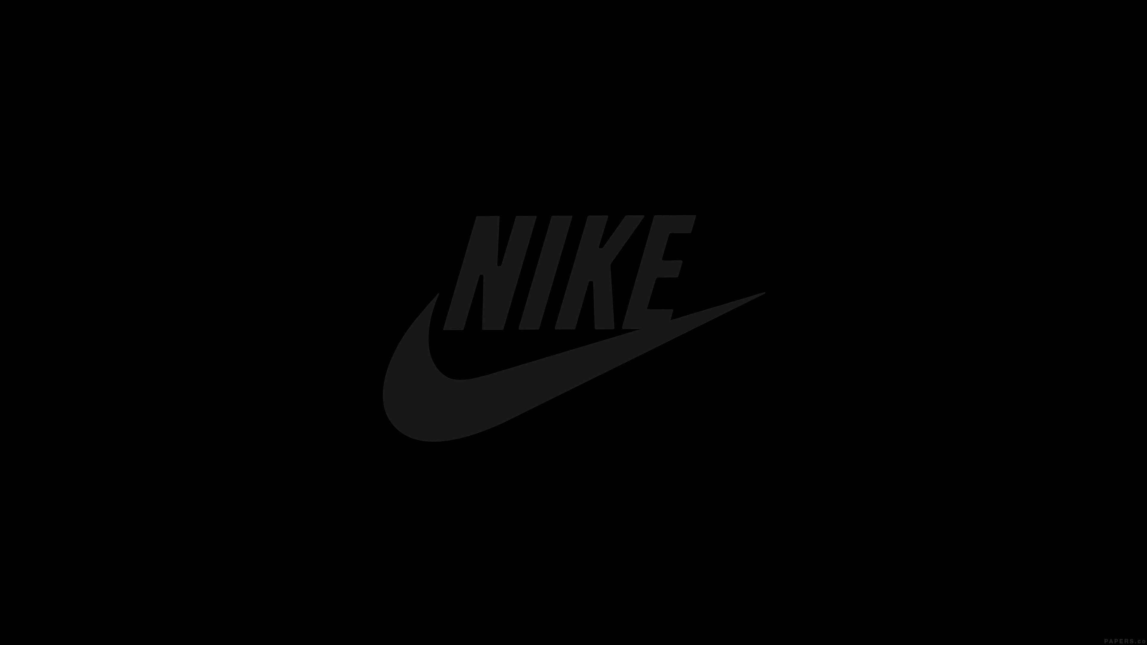 3840x2160 Wallpaper Nike, Swoosh, Black, Text, Logo, Background Free Image