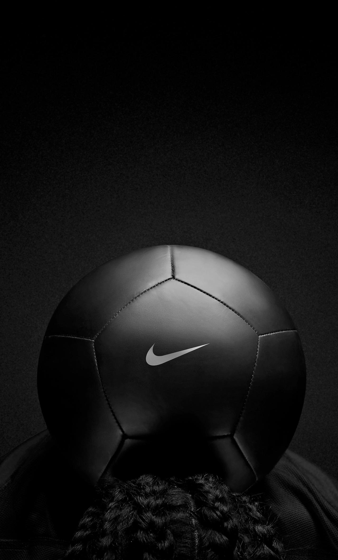 1280x2120 Nike Black Play Football iPhone HD 4k Wallpaper, Image, Background, Photo and Picture