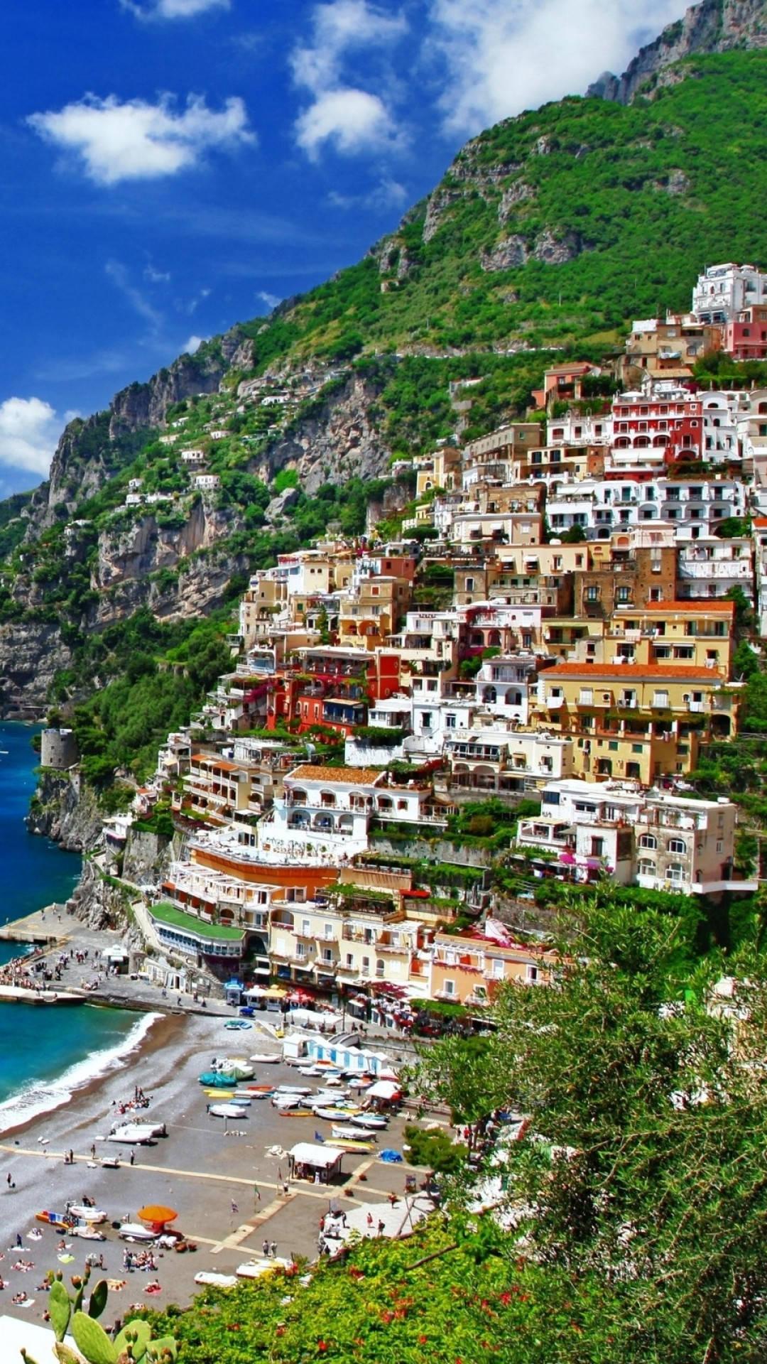 1080x1920 Download Naples Positano Amalfi Coast Wallpaper
