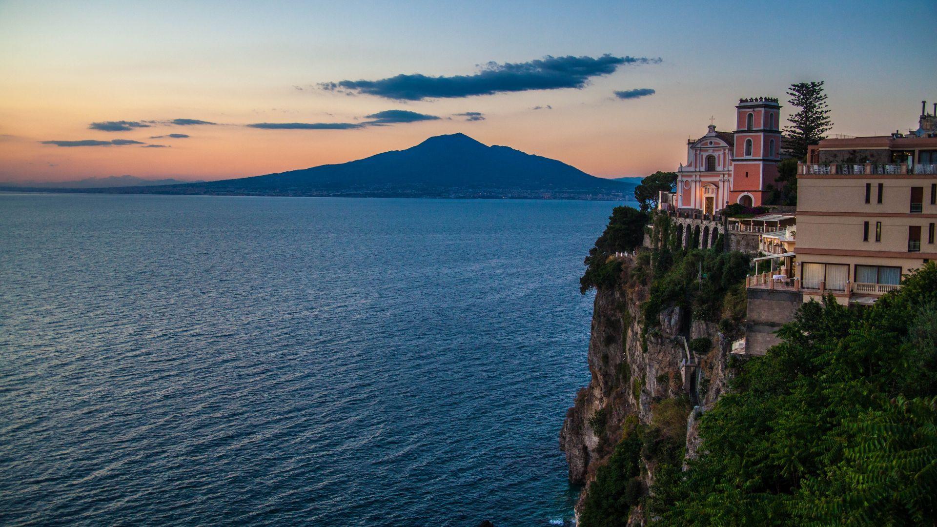 1920x1080 Desktop Wallpaper Amalfi, Coast, Italy, Sunset, 5k, HD Image, Picture, Background, Fa906c