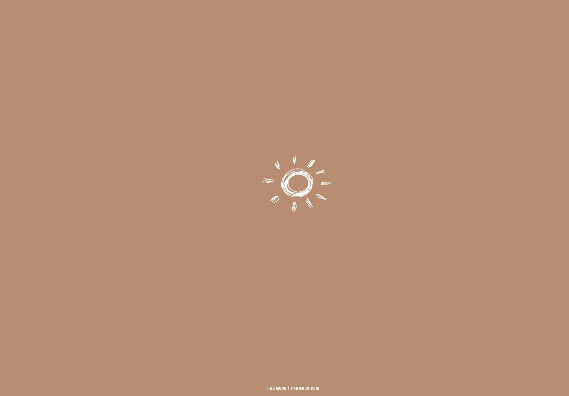 1970x1370 Brown Aesthetic Wallpaper for Laptop : Shining Sun Brown Aesthetic