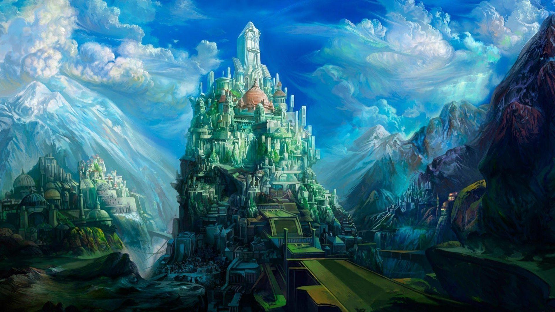 1920x1080 Ice castle Wallpaper