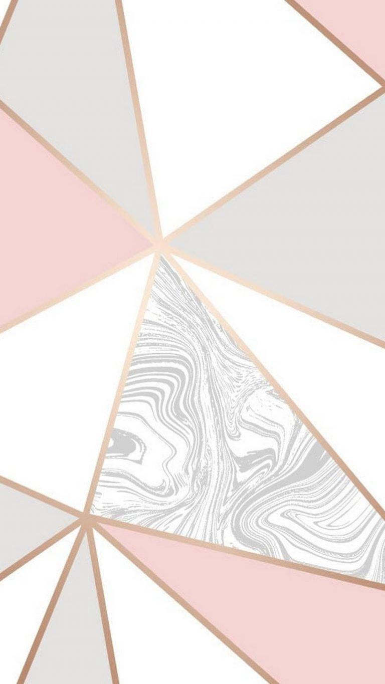 768x1365 Download Tricolored Pastel Gold Marble Wallpaper