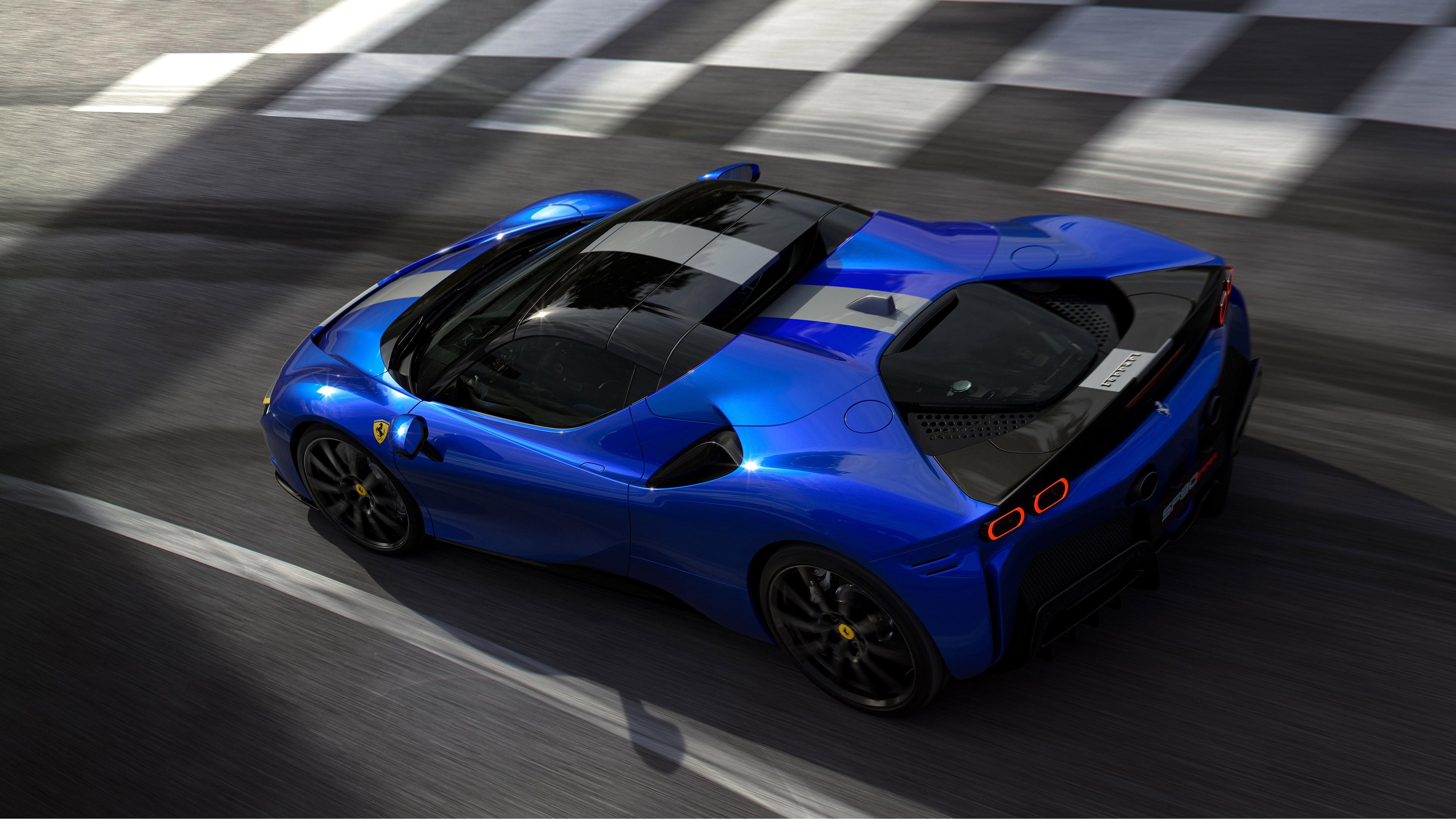 3840x2160 HD desktop wallpaper: Ferrari, Car, Supercar, Vehicles, Ferrari Sf90 Spider download free picture