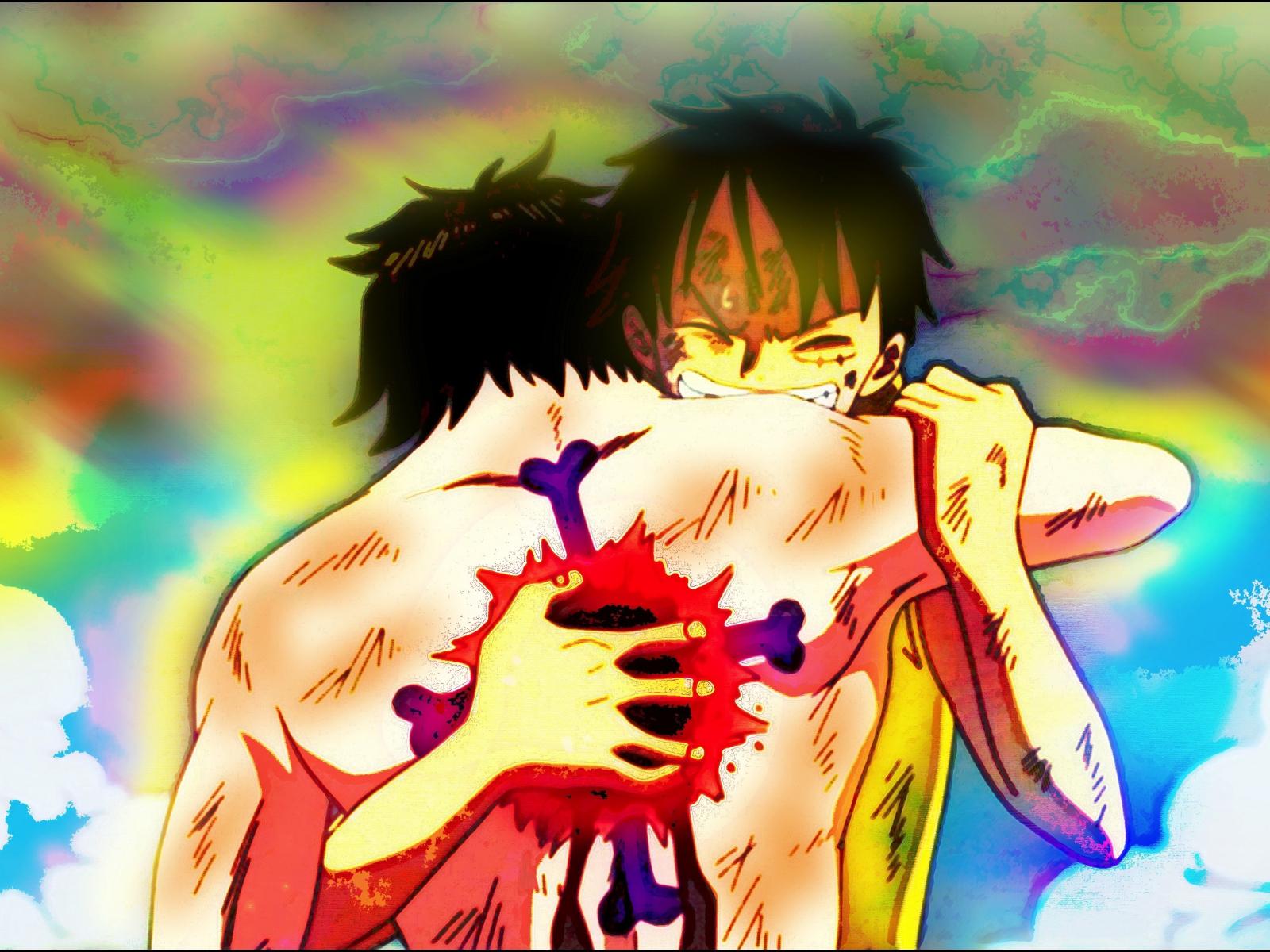 1600x1200 Download 1600x1200 Wallpaper Ace, Luffy, One Piece, Anime, Brothers, 4k, Standard 4: Fullscreen, 1600x1200 HD Image, Background, 27133