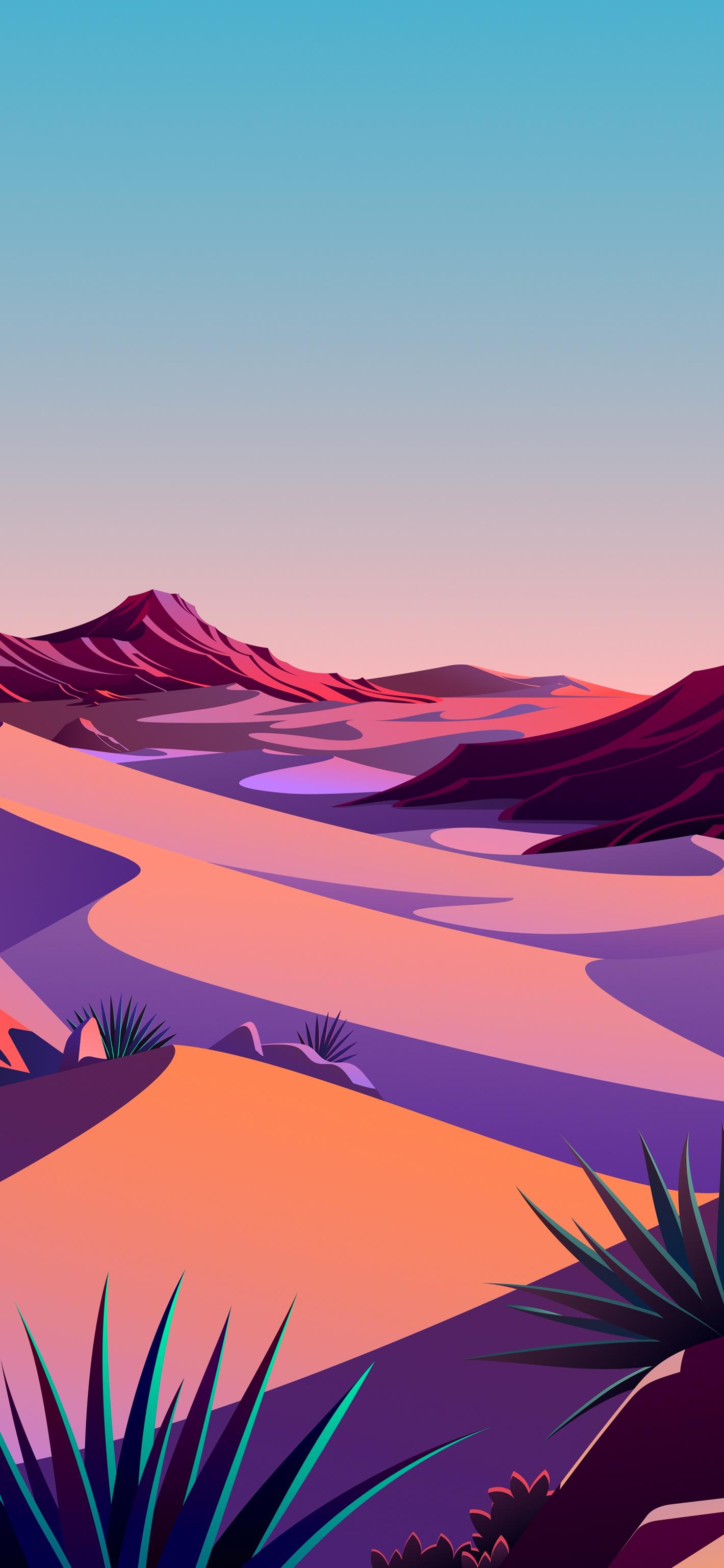 1420x3073 Lake, The Desert Day