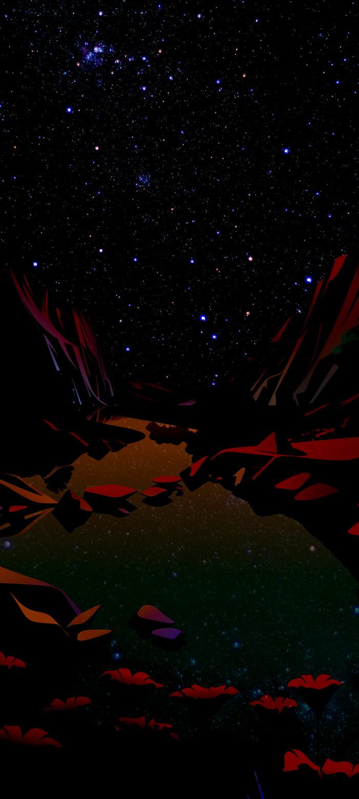 700x1555 Night in the Lake 14.2 mod wallpaper