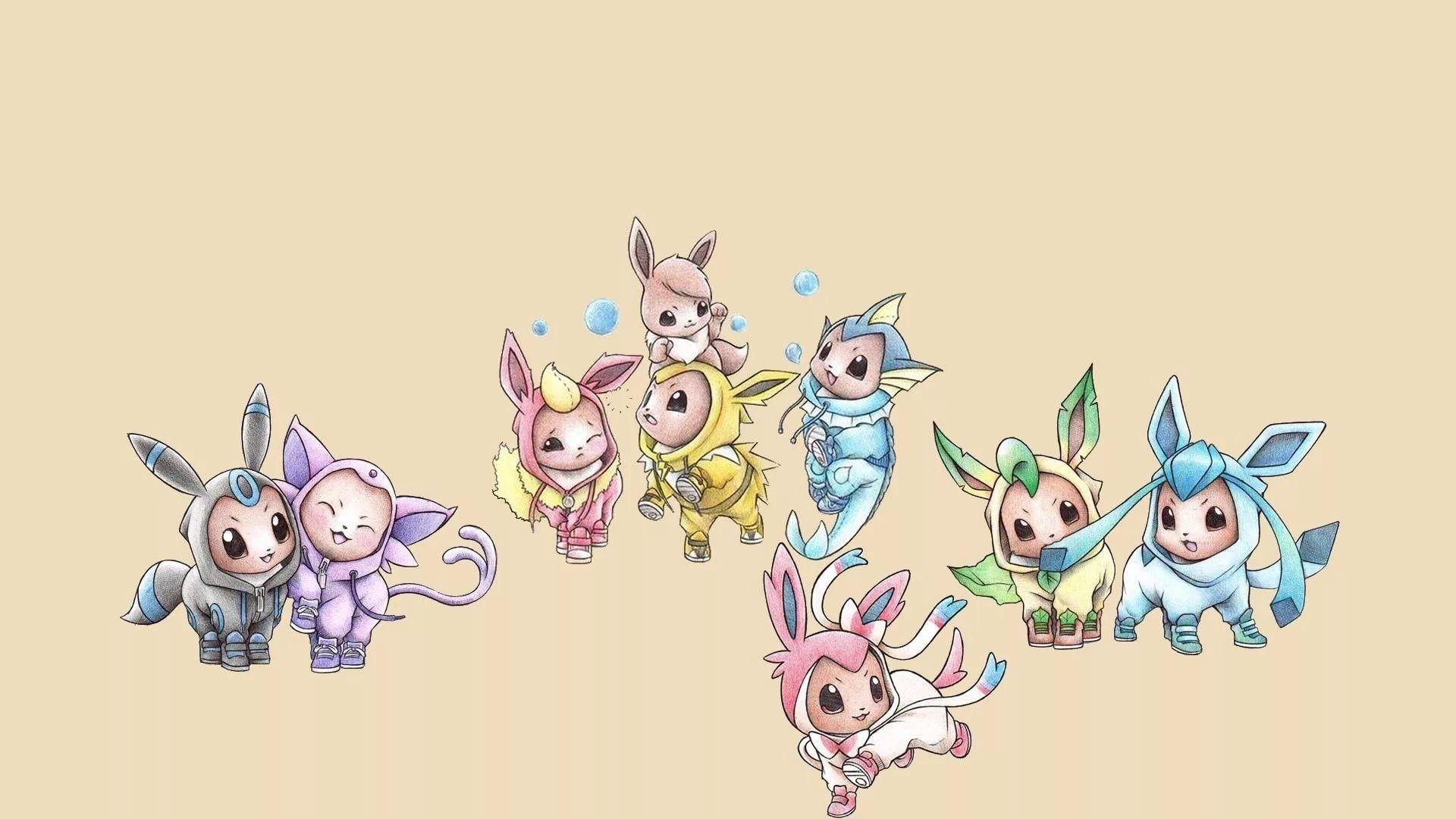 1920x1080 Eevee Evolution Wallpaper