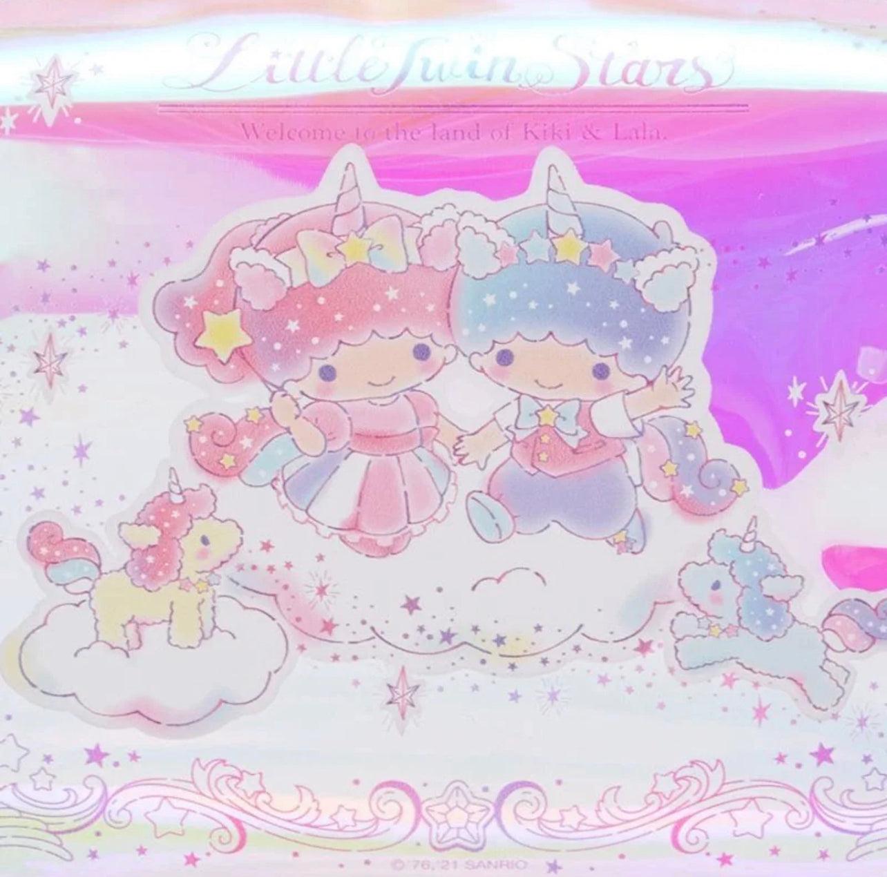1284x1270 Little Twin Stars Kiki Lala PVC Pouch (Aurora Unicorn Series)