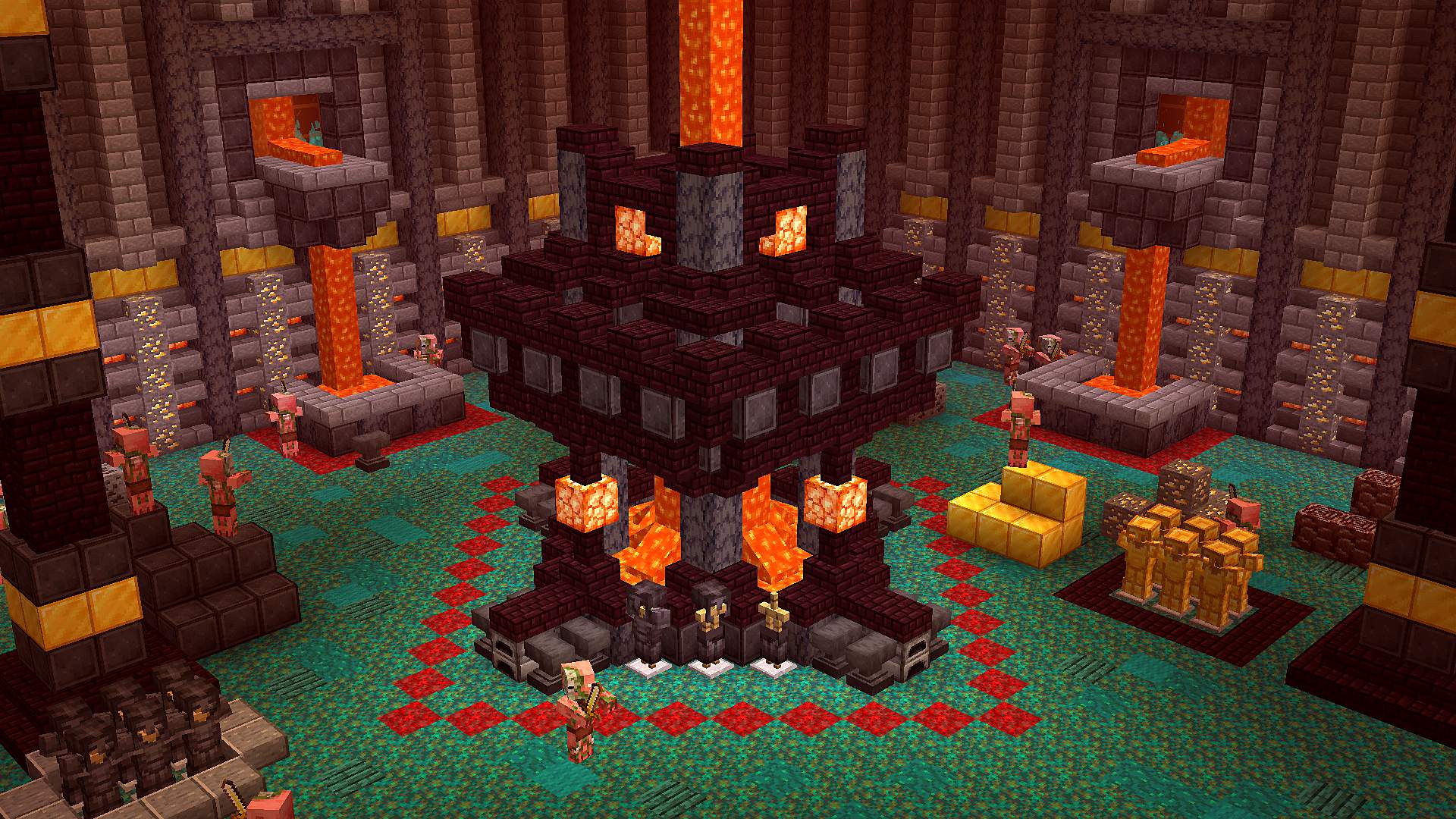 1920x1080 Minecraft Netherite Tool Wallpaper