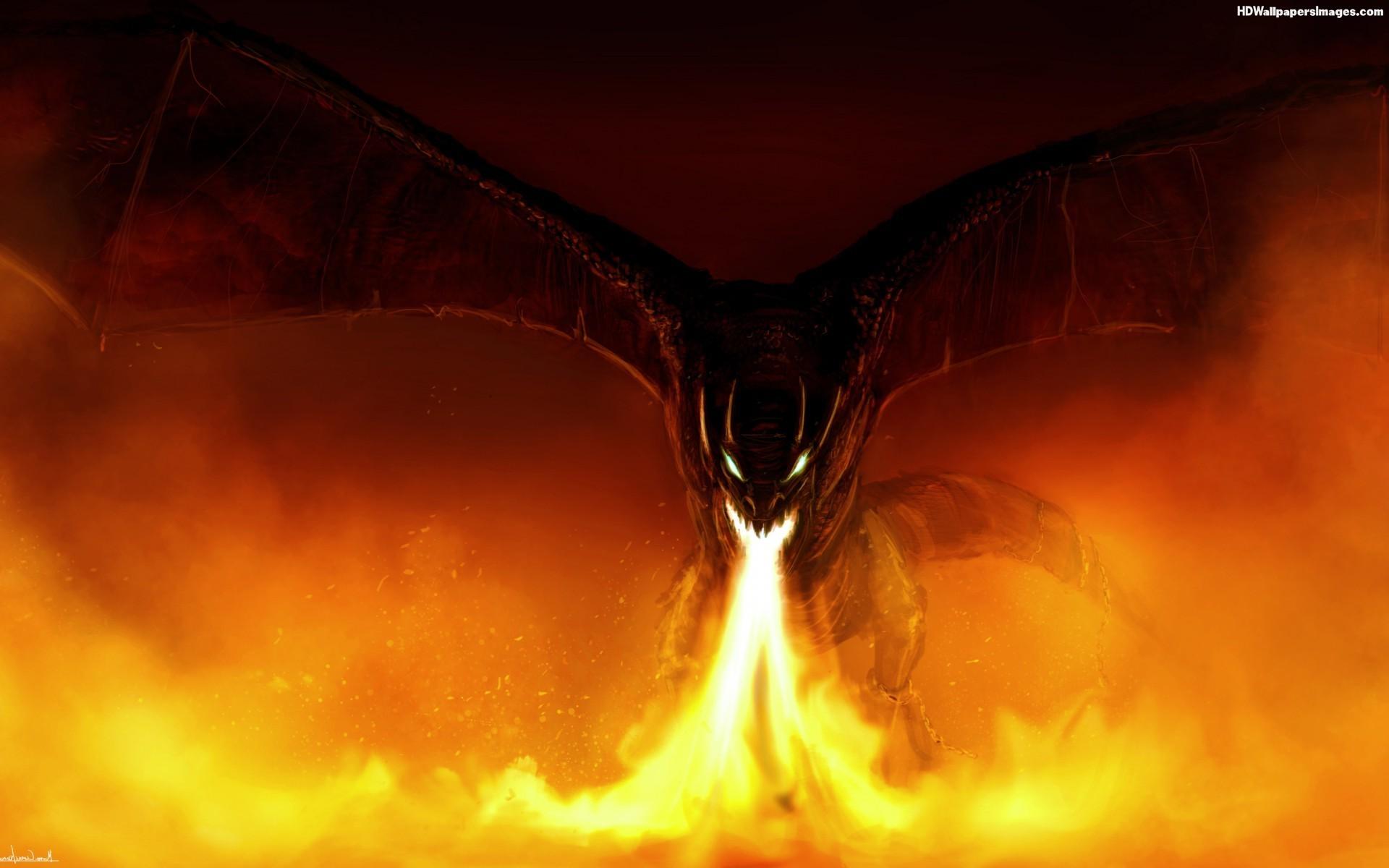 1920x1200 Fire Dragon Wallpaper