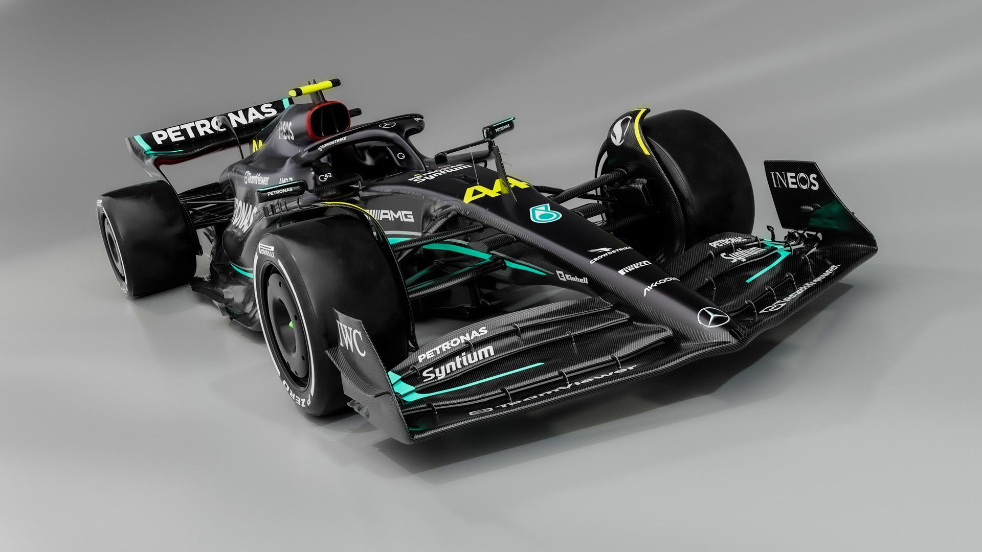 1920x1080 Mercedes F1 car marks return to black livery