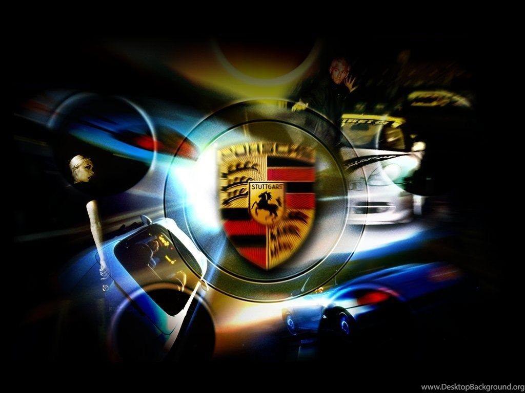 1024x768 Porsche Logo Wallpaper Desktop Background