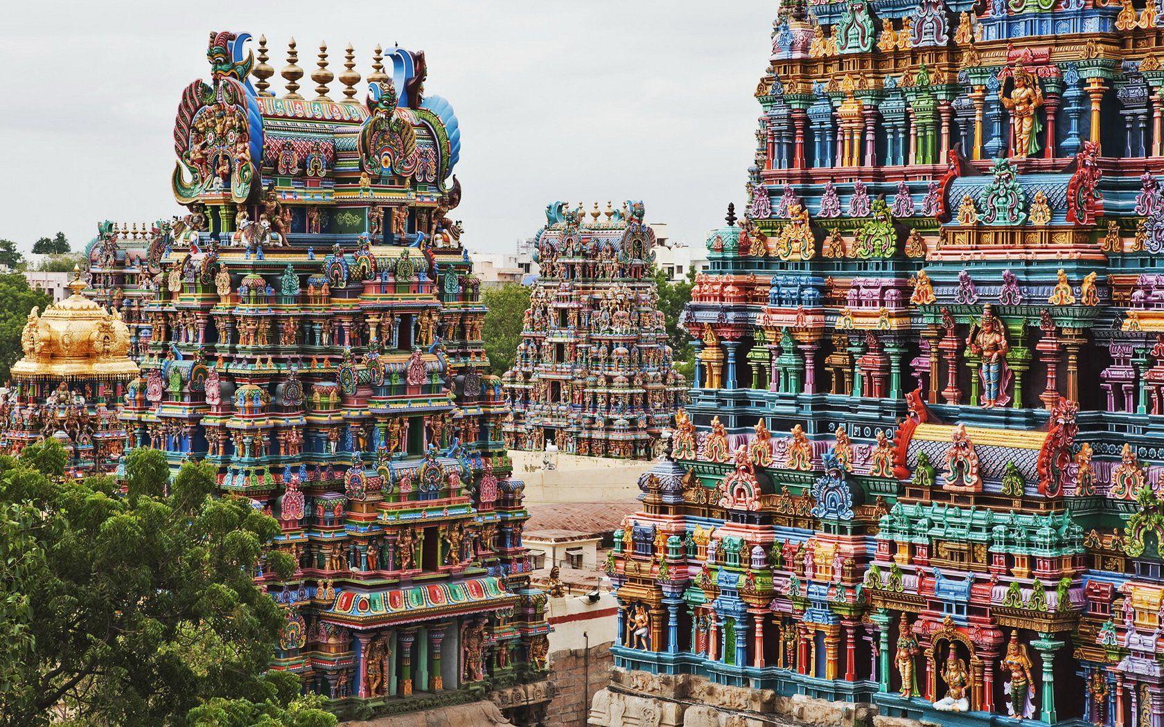 1680x1050 Meenakshi Temple Wallpaper