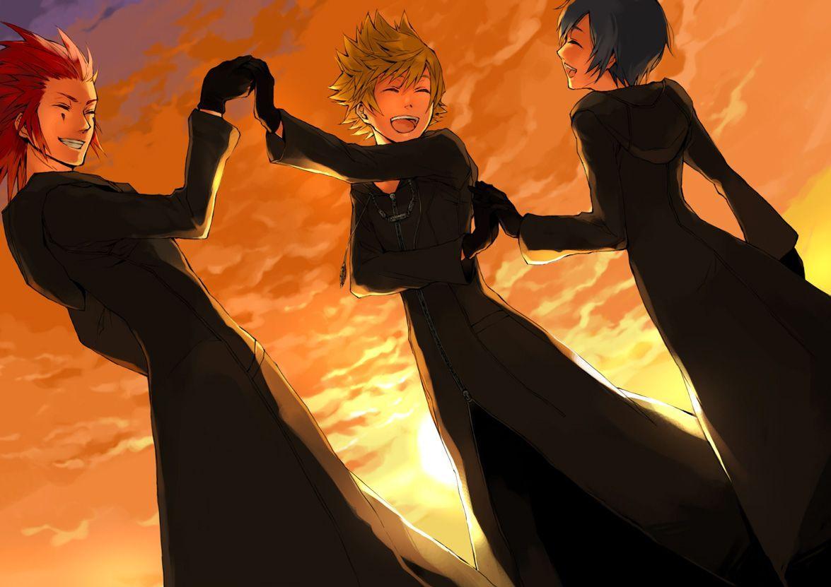 1175x831 Axel, Roxas and Xion. Kingdom Hearts. Kingdom Hearts