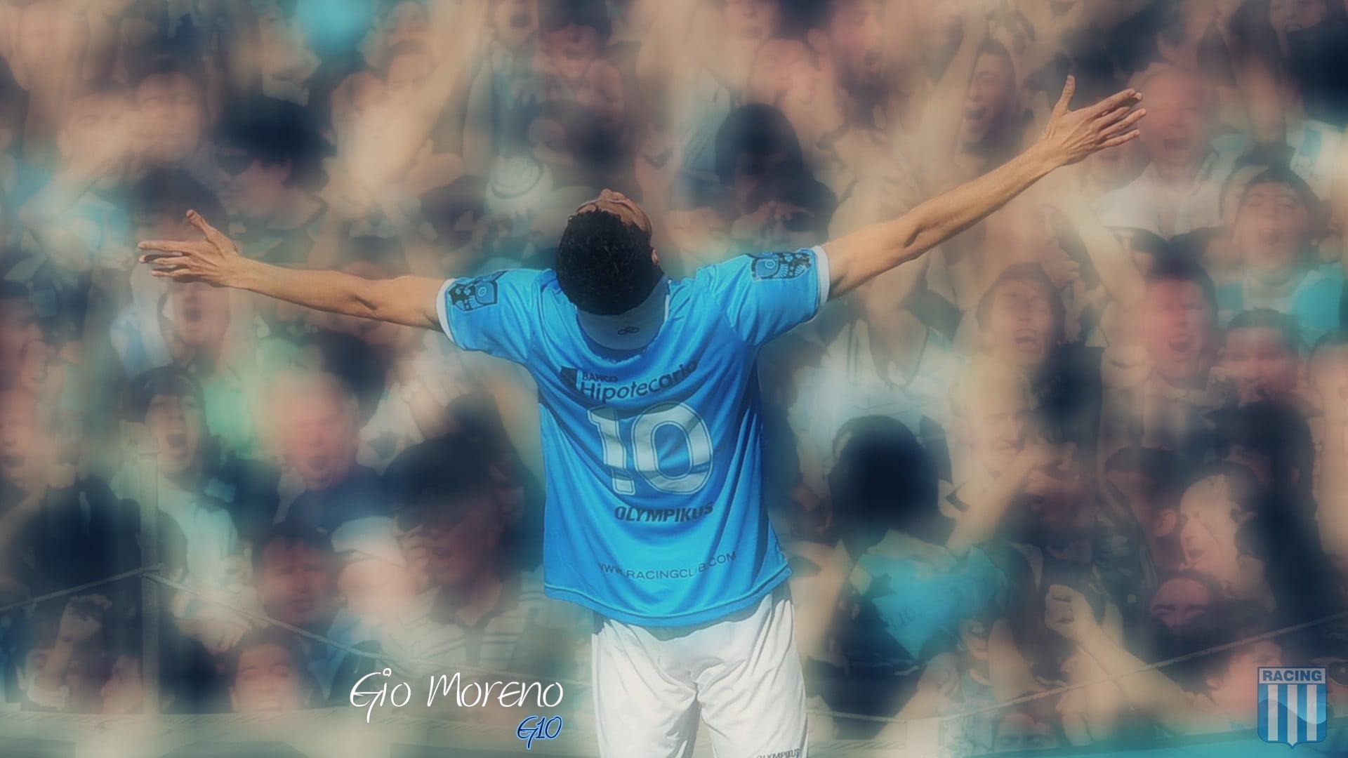 1920x1080 Racing Club Wallpaper, Human Arm, Real People, Men's Blue Jersey Shirt