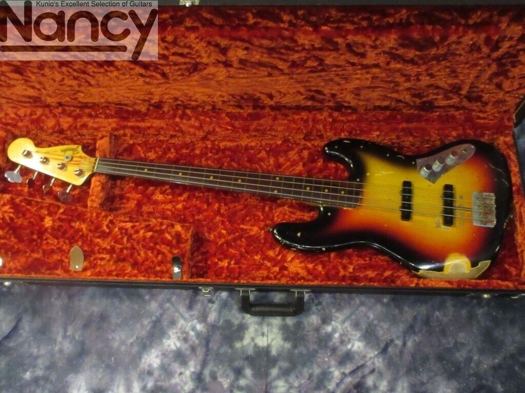 1024x768 Fender Custom Shop JACO PASTORIUS TRIBUTE JAZZ BASS 3 COLOR SUNBURST W HC F S