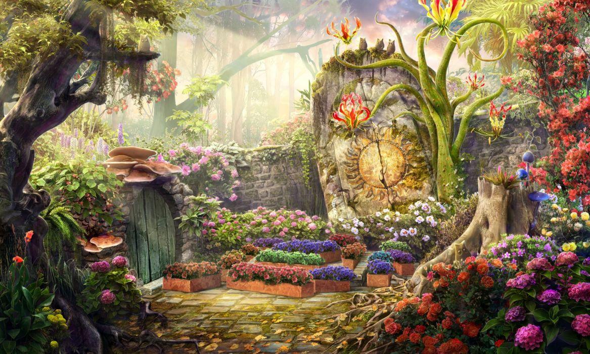 fantasy garden backgrounds