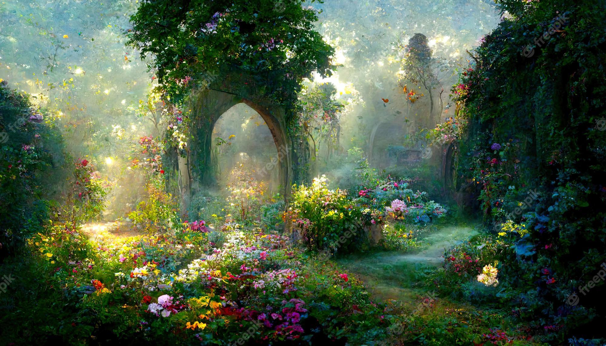 Fantasy Garden Wallpapers - Top Free Fantasy Garden Backgrounds ...