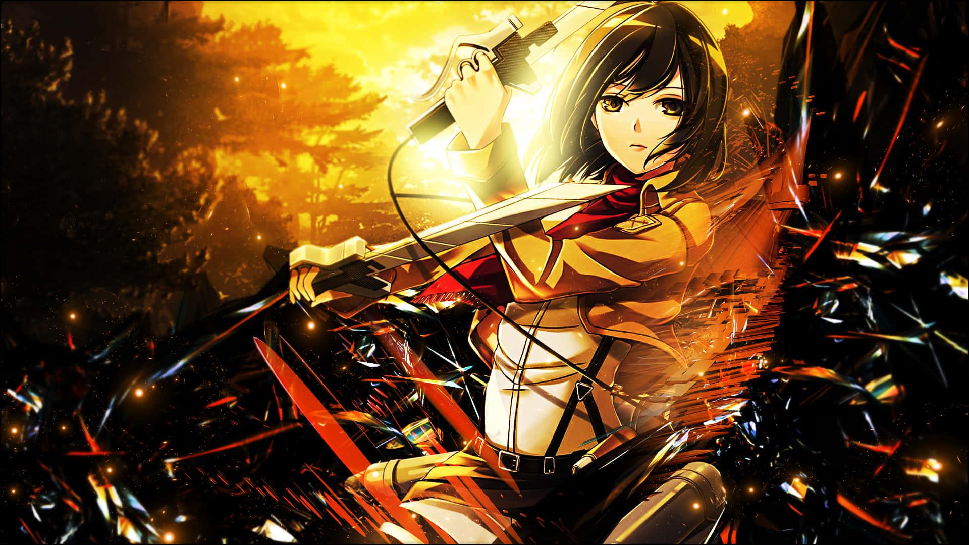 1920x1080 Download Mikasa Pfp Emotionless Wallpaper