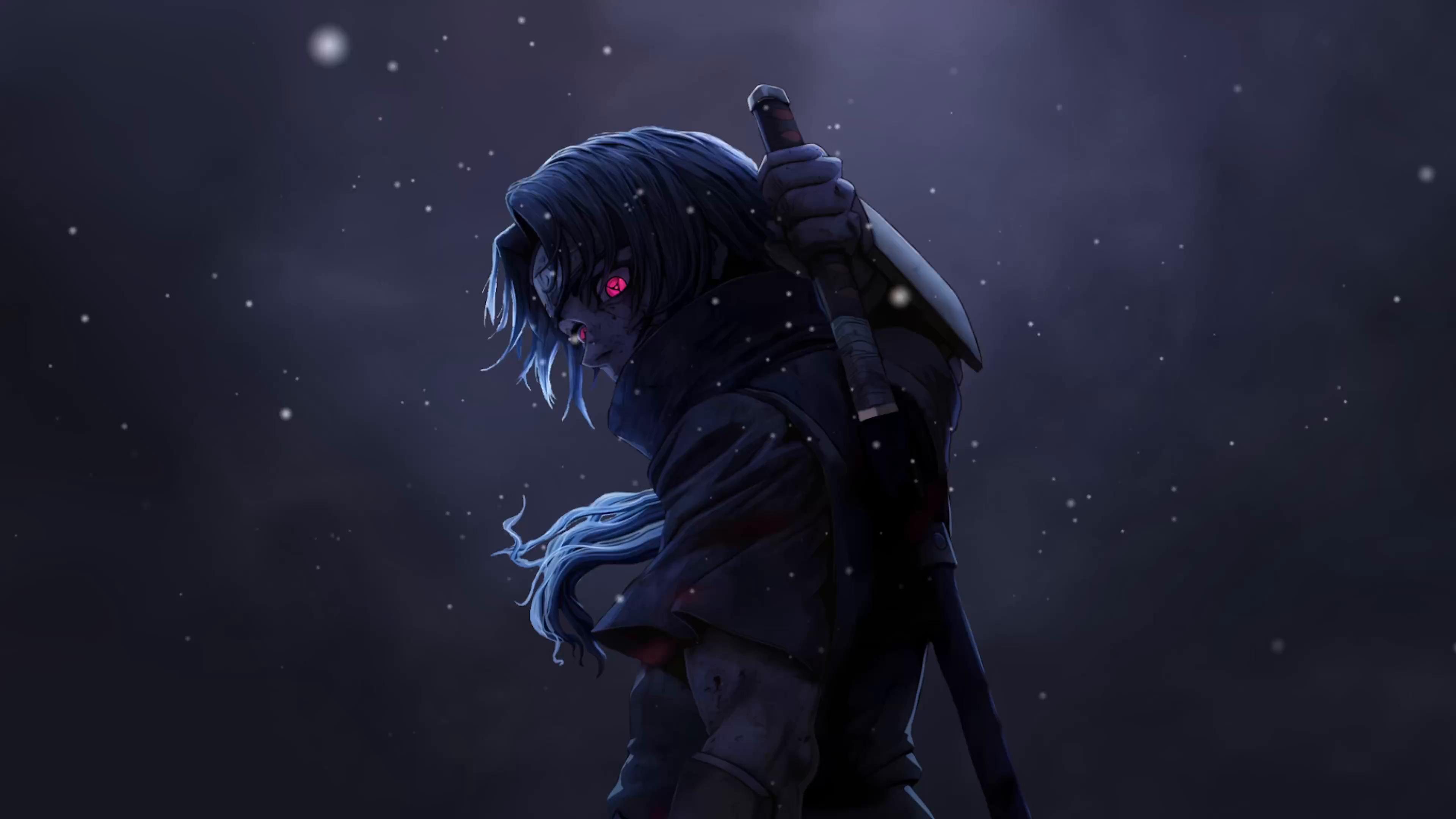 3840x2160 Itachi Uchiha With Red Sharingan Eyes