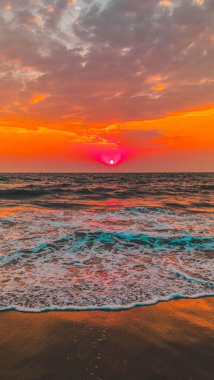 736x1308 Sunset in the beach android wallpaper #wallpaper #iphone #android #background #followme. Sunset wallpaper, Nature wallpaper, Sunset iphone wallpaper