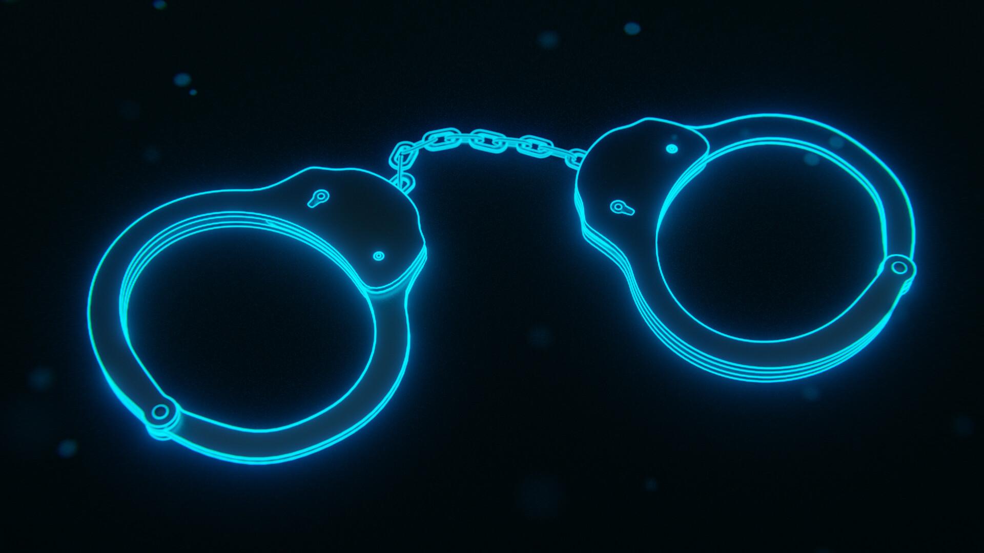 1920x1080 Neon Handcuff (daily Render Day 122)