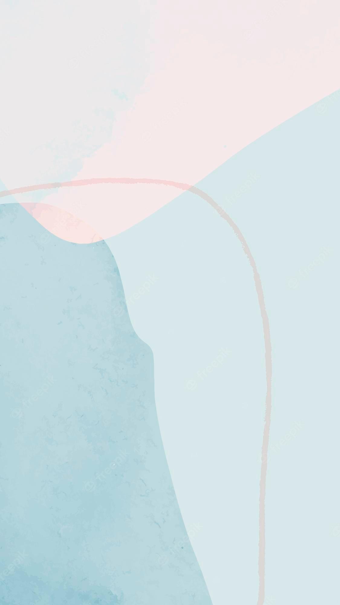 1125x2000 Premium Vector. Abstract watercolor in blue shade background mobile phone wallpaper vector