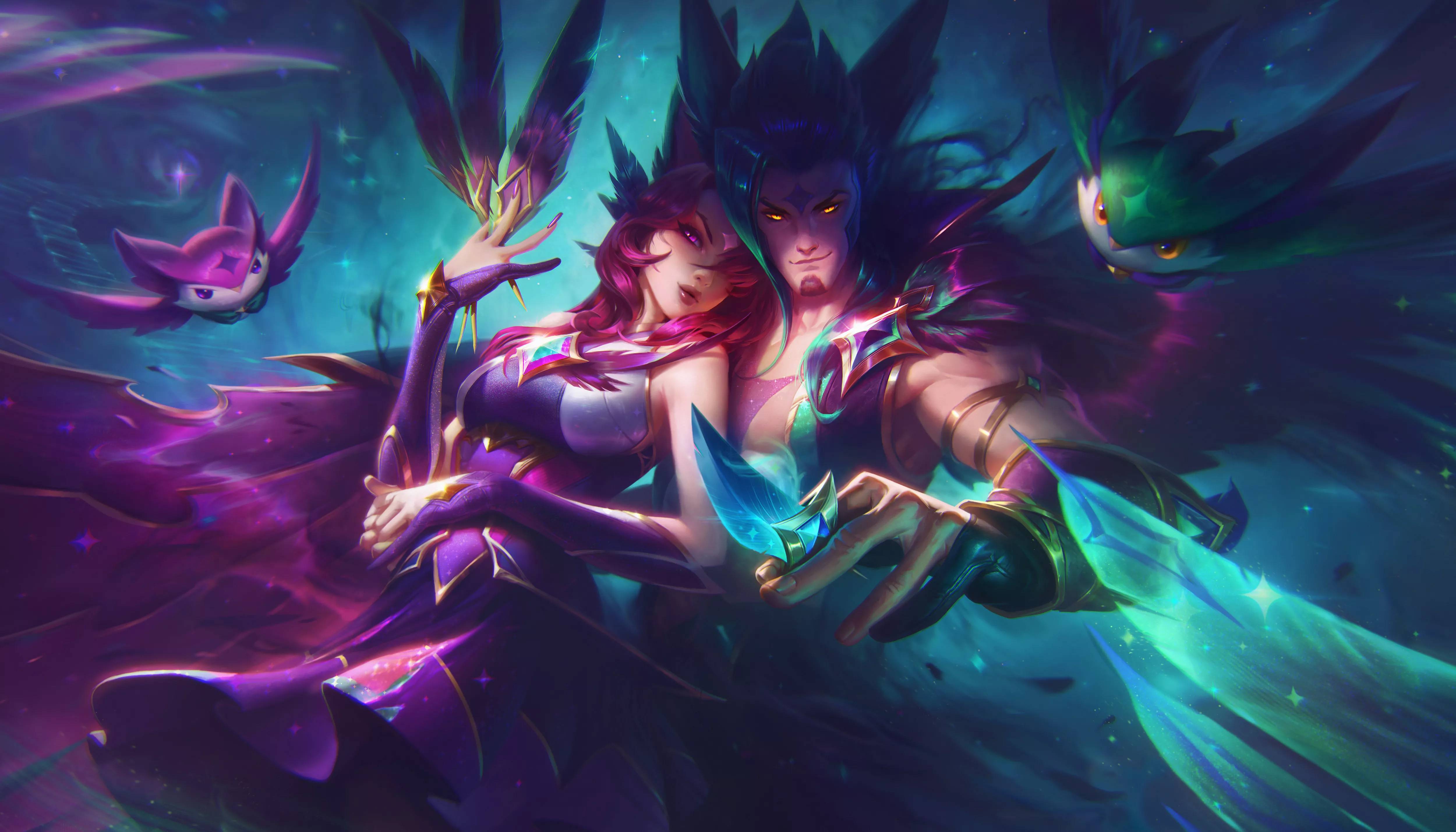5000x2855 Star Guardian Xayah And Rakan, HD Games, 4k Wallpaper, Image, Background, Photo and Picture