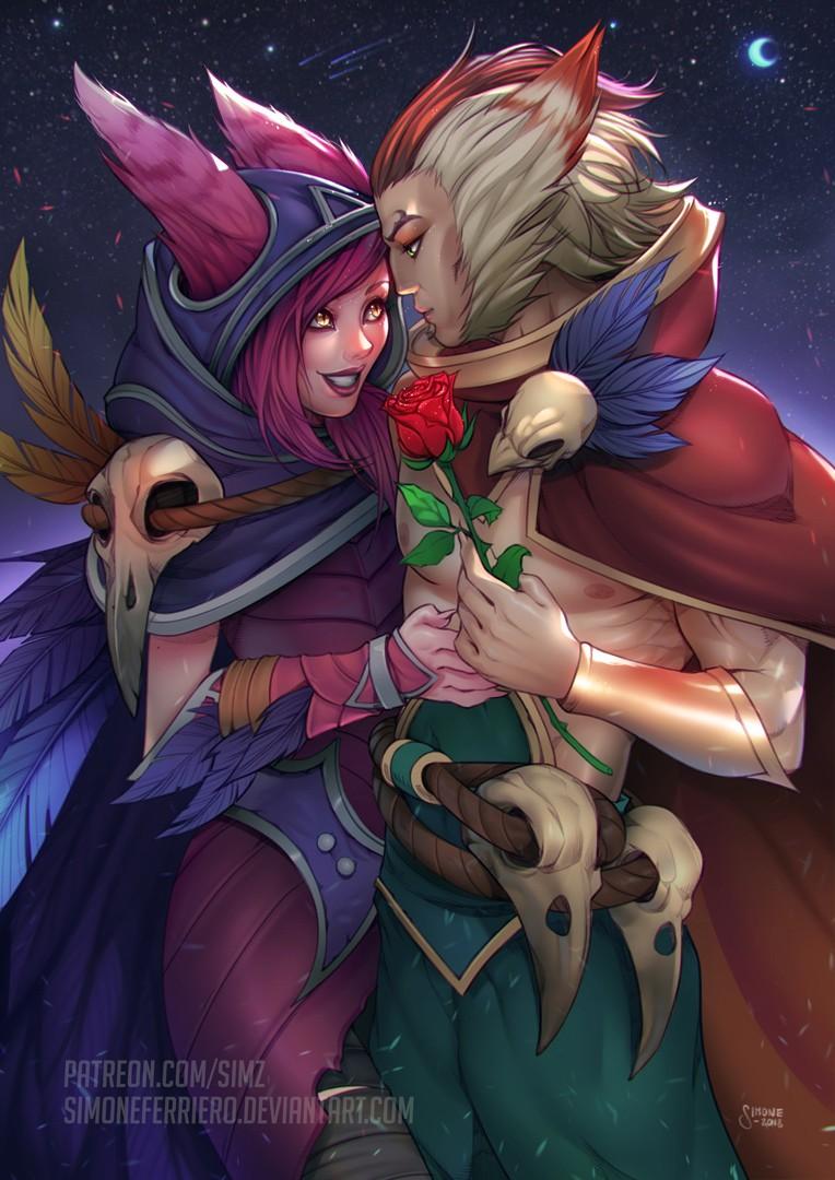 764x1080 Xayah & Rakan. Wallpaper & Fan Arts. League Of Legends