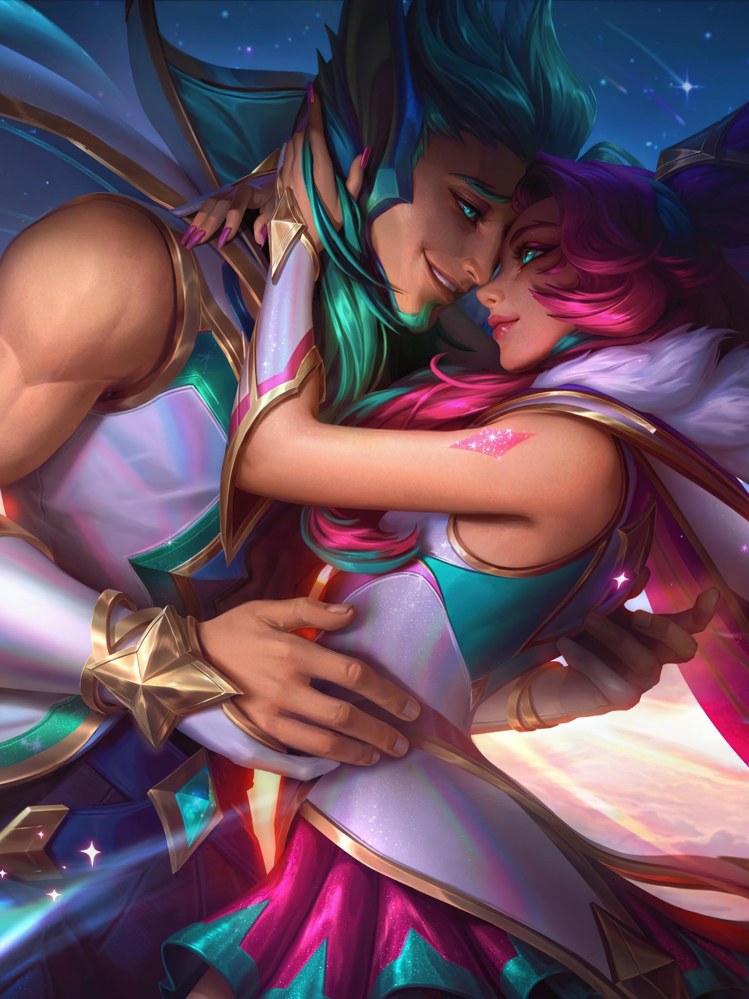 1536x2048 League of Legends Wallpaper 4K, Xayah, Rakan, 5K, 8K, Games