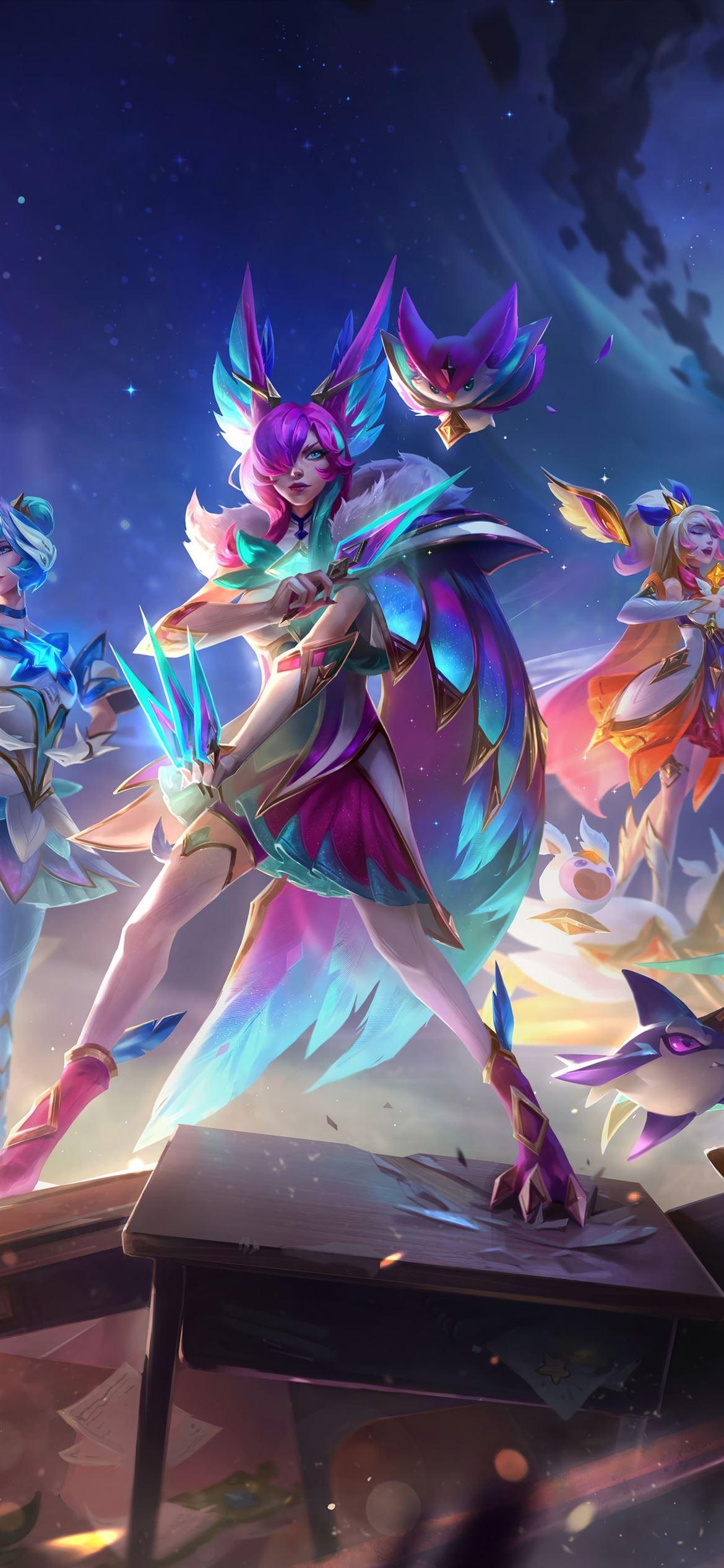 1170x2532 xayah and rakan league of legends iPhone Wallpaper Free Download