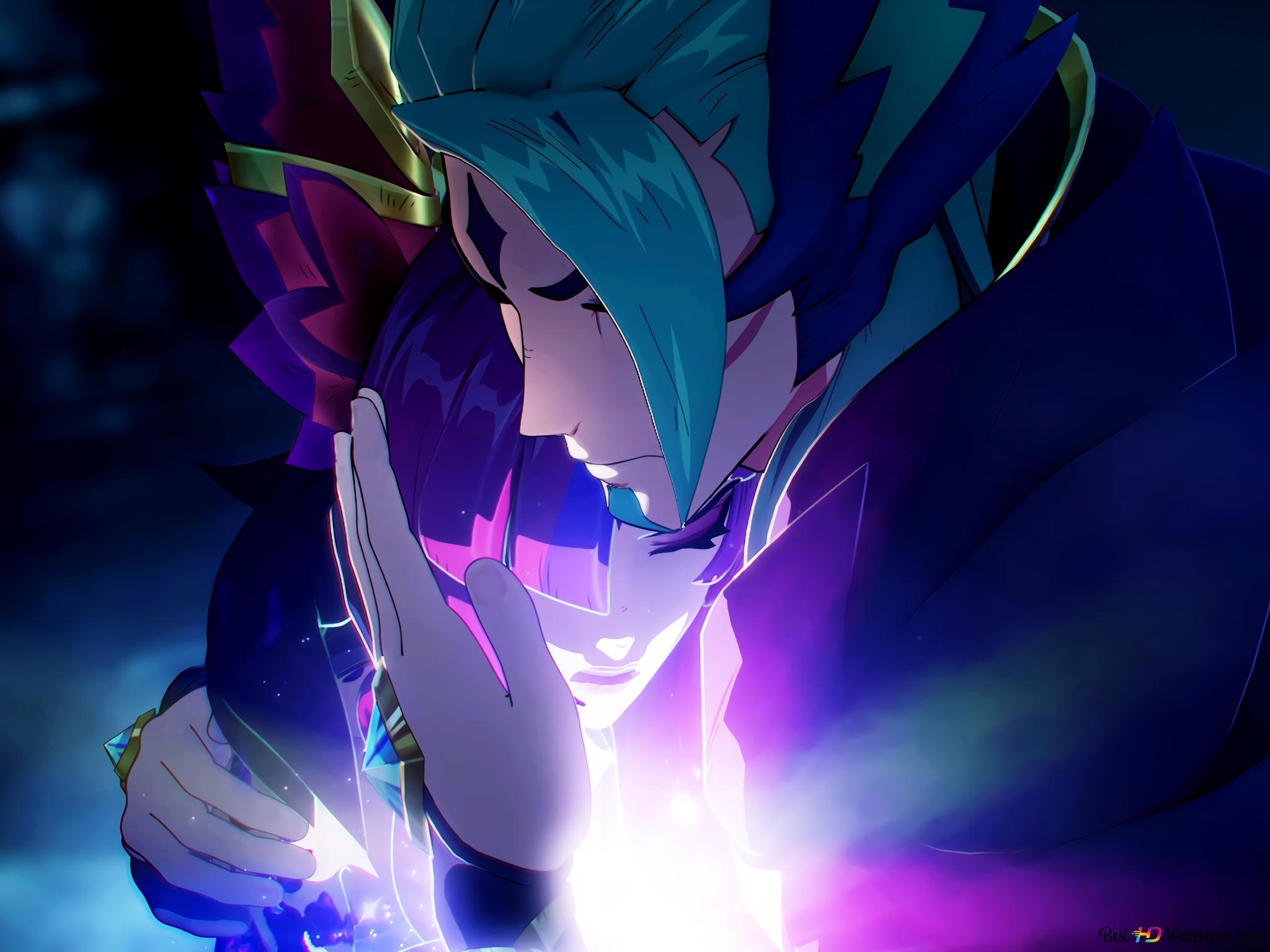 2048x1536 Star Guardian 'Xayah with Rakan' Light and Shadow of Legends (LOL) 4K wallpaper download