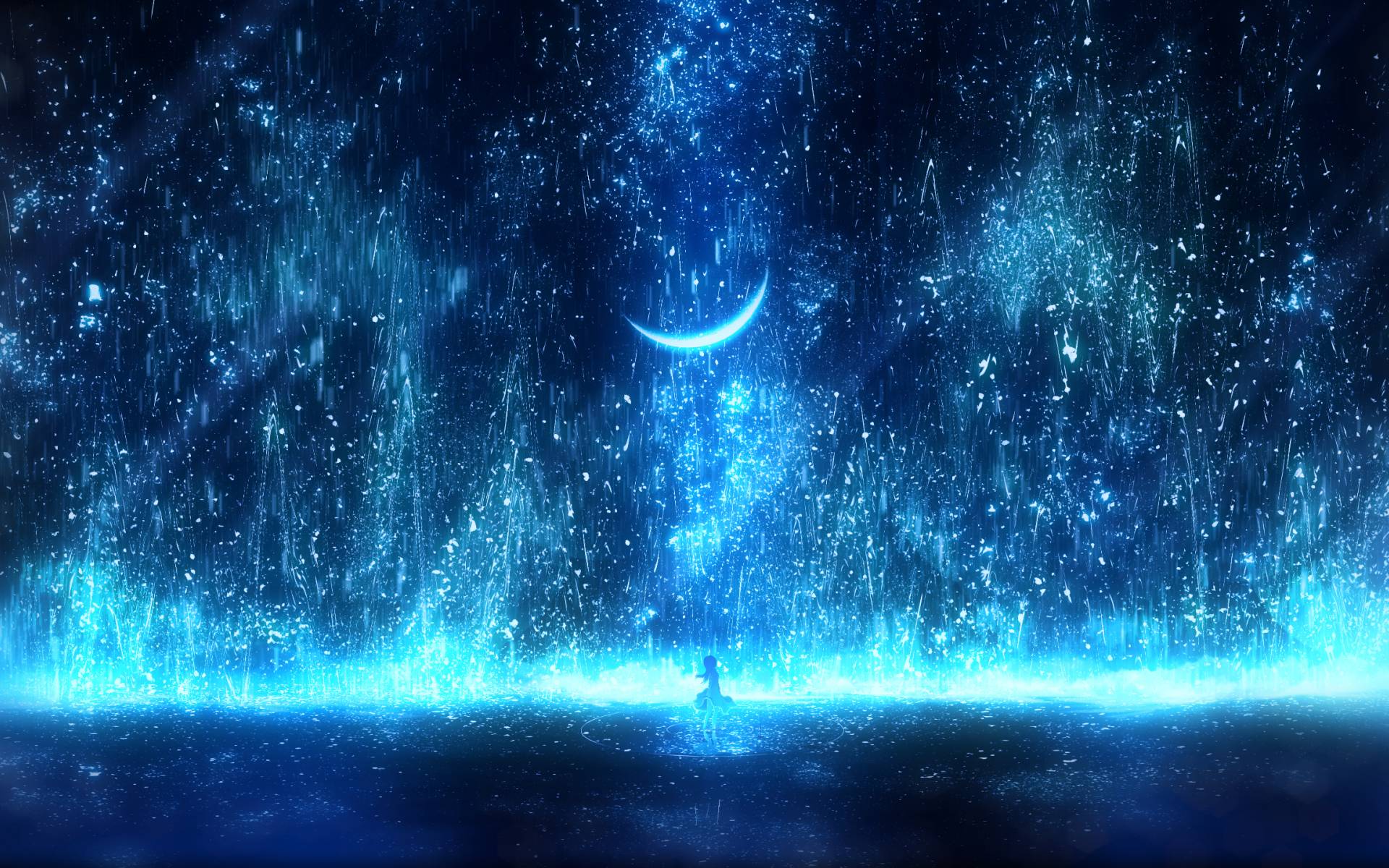 1920x1200 Anime Night Effect 1200P Wallpaper, HD Anime 4K Wallpaper, Image, Photo and Background