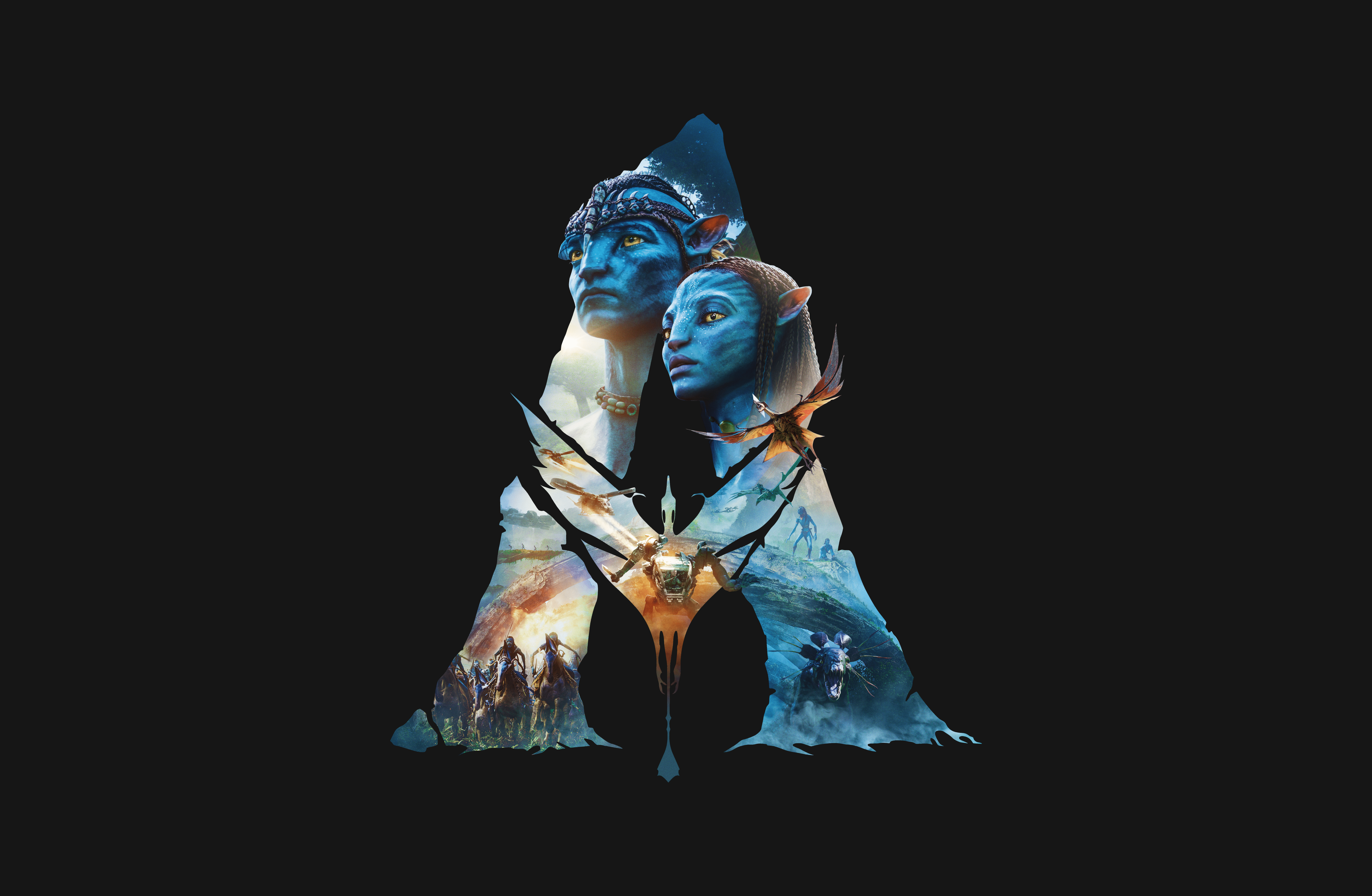 9000x5880 Avatar: The Way Of Water Wallpaper 4K, Avatar 2022 Movies, Black Dark