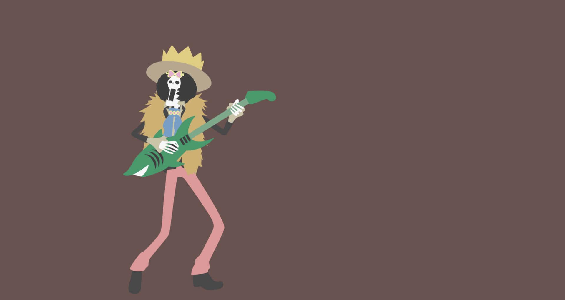 1920x1021 Download Minimalist One Piece Soul King Brook Wallpaper