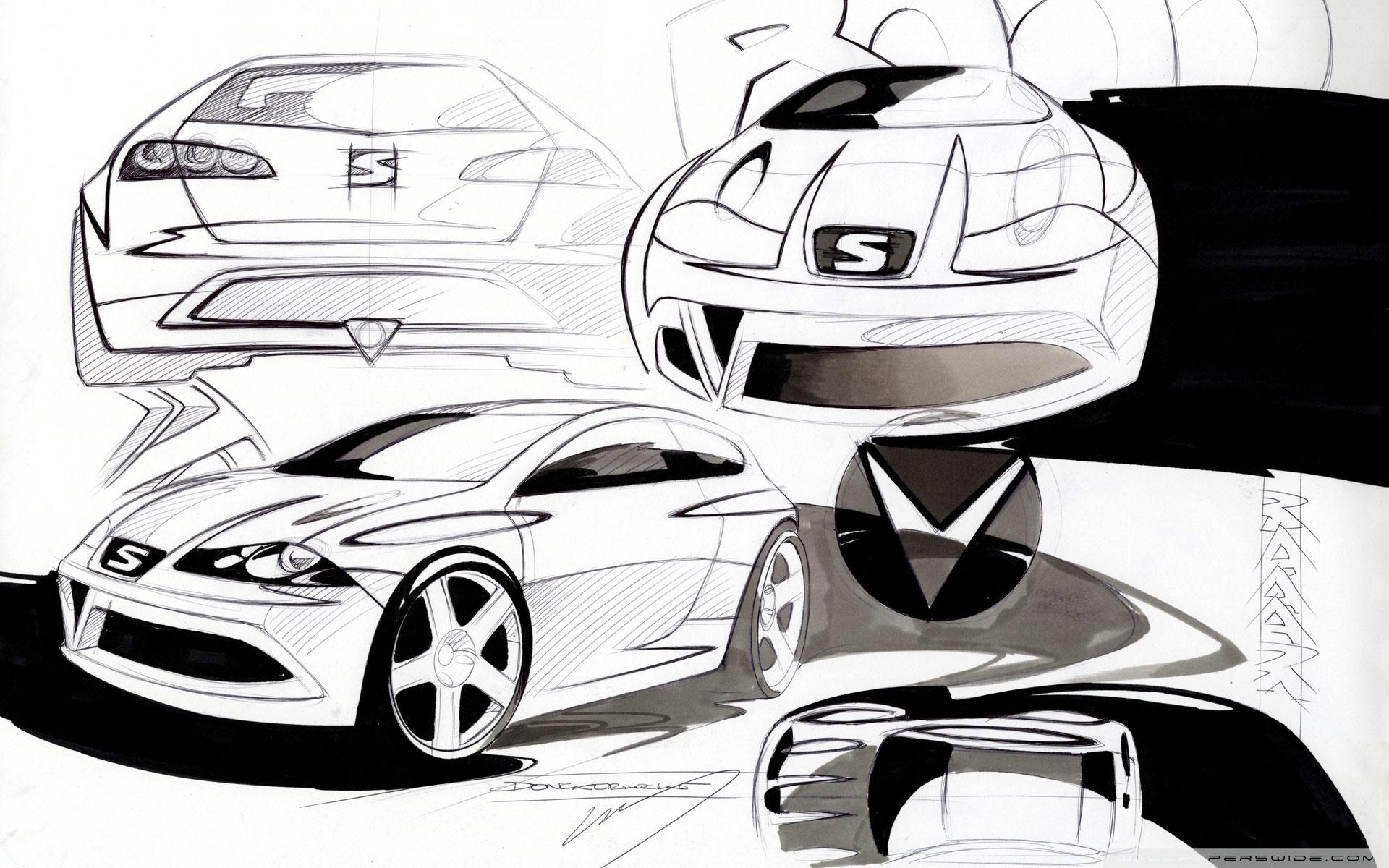 1920x1200 Seat Ibiza Sketches Ultra HD Desktop Background Wallpaper for 4K UHD TV : Widescreen & UltraWide Desktop & Laptop : Tablet