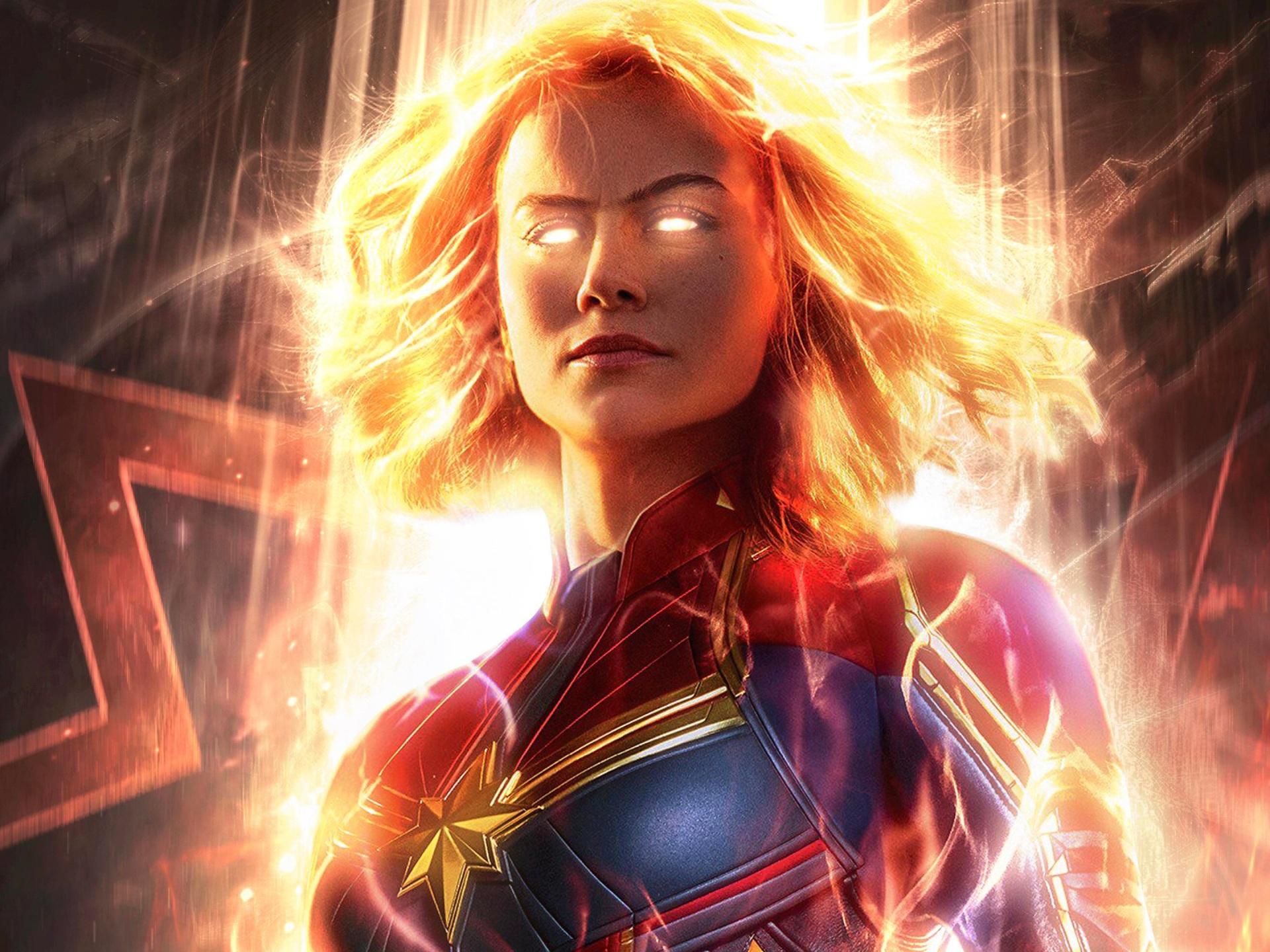 1920x1440 Wallpaper 4k Captain Marvel Movie 2019 Carol Danvers Brie Larson 4K Wallpaper