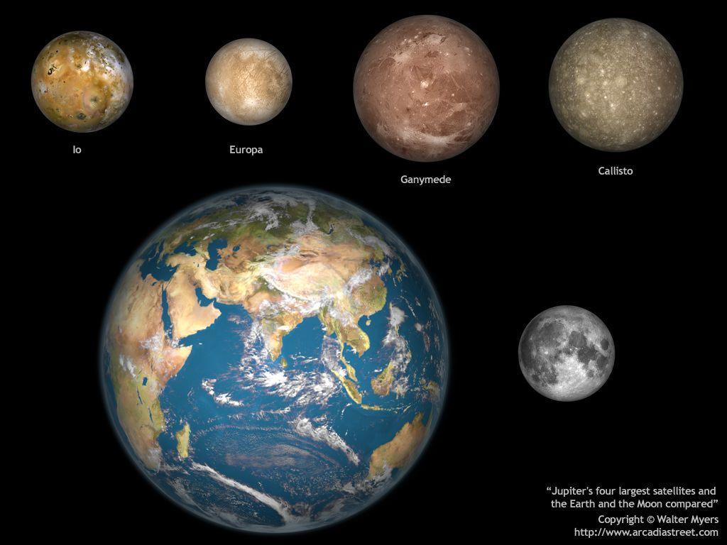 1024x768 Jupiter's Moon Europa