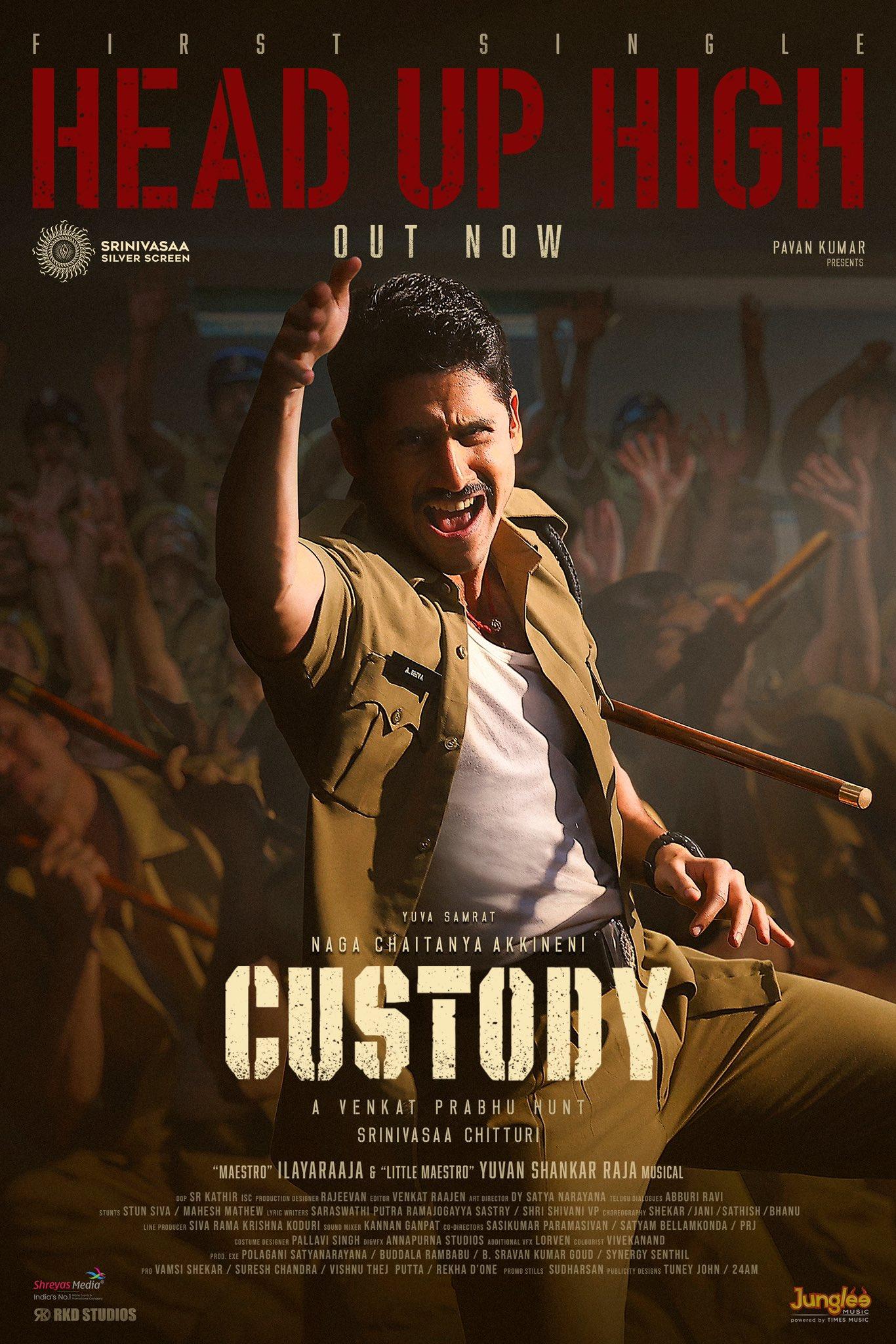 1366x2048 chaitanya akkineni the magic of sir with #HeadUpHigh. Truly blessed to be working with them Here's the Lyrical to celebrate the Spirit of POLICE Telugu ▶️