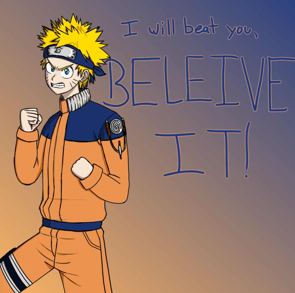 962x955 Naruto in the My Hero Academia style, believe it ConnorTheBlueberry ART street