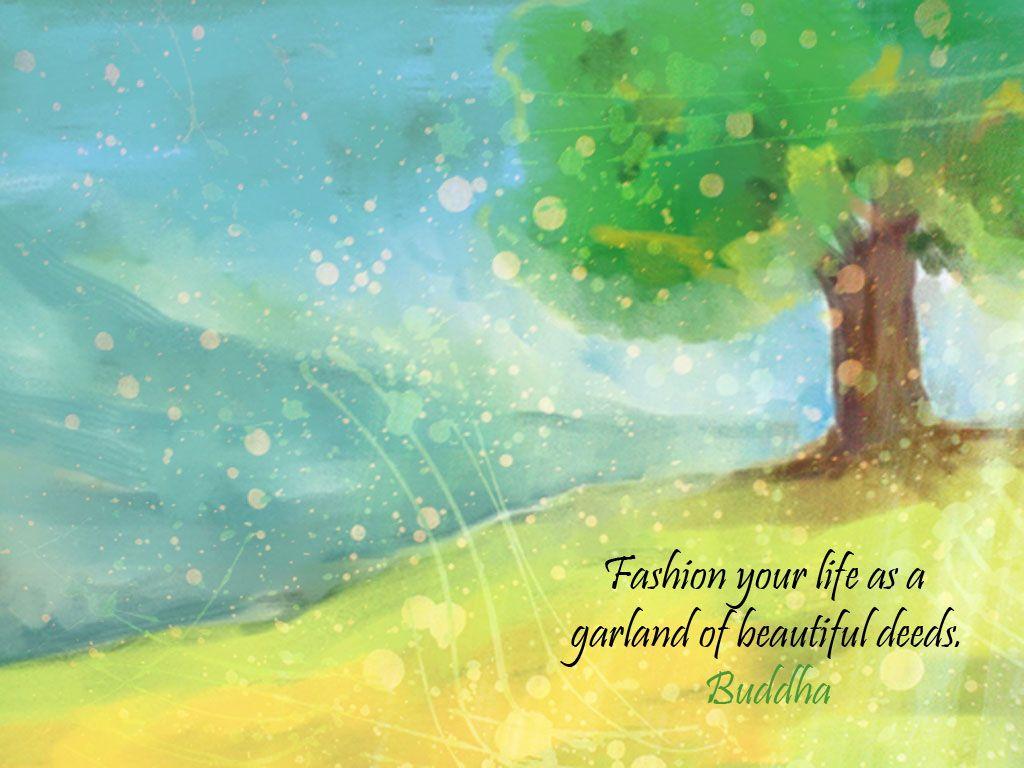 1024x768 Inspirational Desktop Wallpaper: Buddha Quote Wallpaper -7