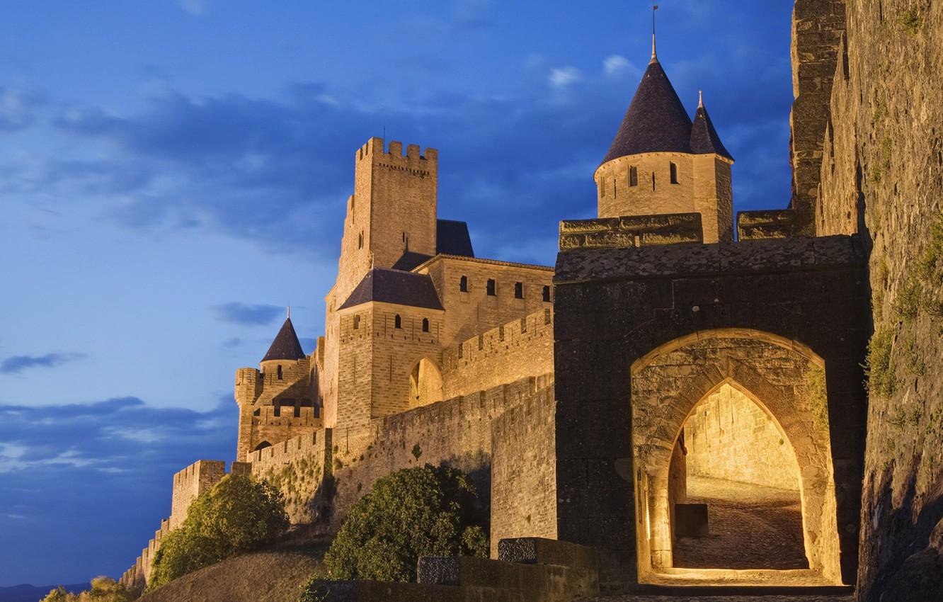 1332x850 Wallpaper the city, France, fortress, France, medieval, Porte d'aude, UNESCO, The Quote, UNESCO World Heritage Site, Carcassonne, Languedoc, Languedoc, Carcassonne image for desktop, section город