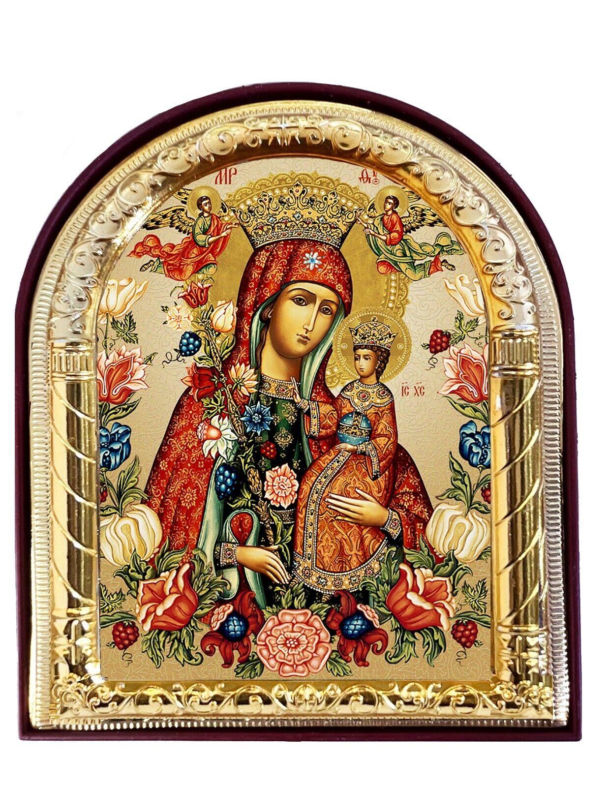 1236x1600 Virgin Mary Christ Icon Catholic Orthodox Christian Icon of Saint Mary Arched