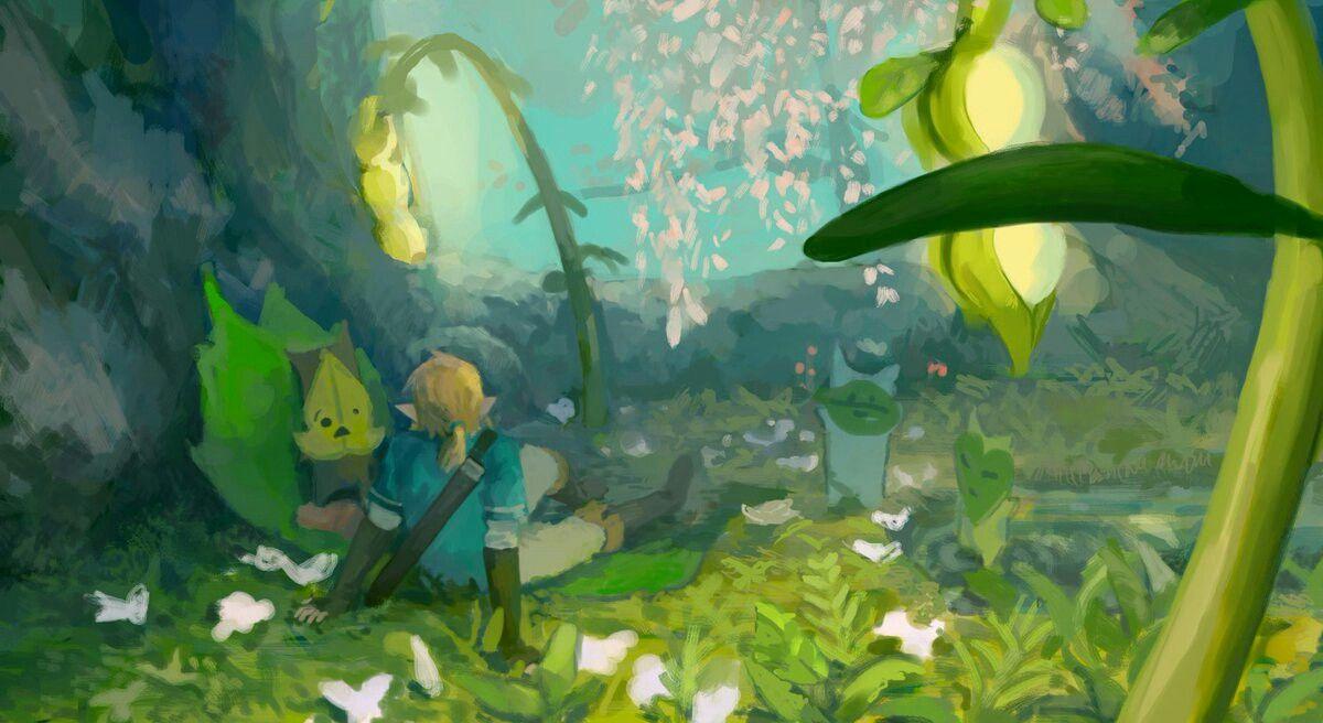 1200x656 Korok forest. Legend of zelda breath, Zelda art, Legend of zelda